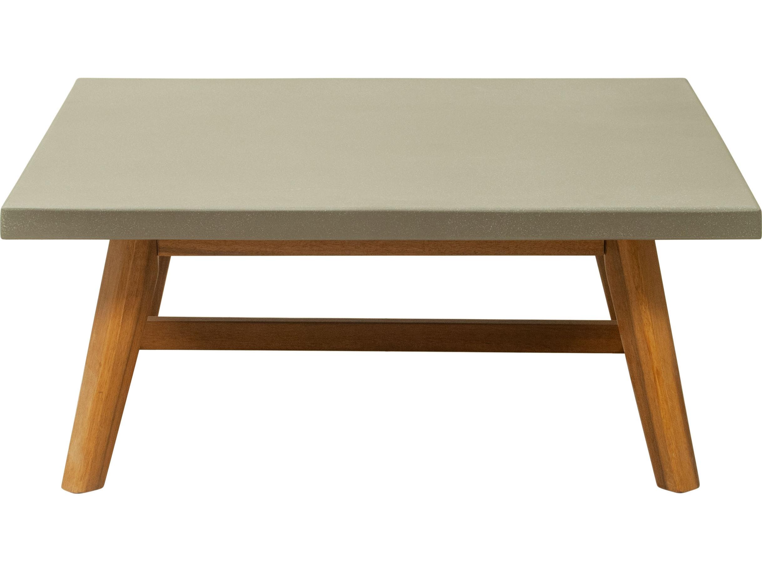 Zuo Outdoor Kert Gray Wood Square Coffee Table