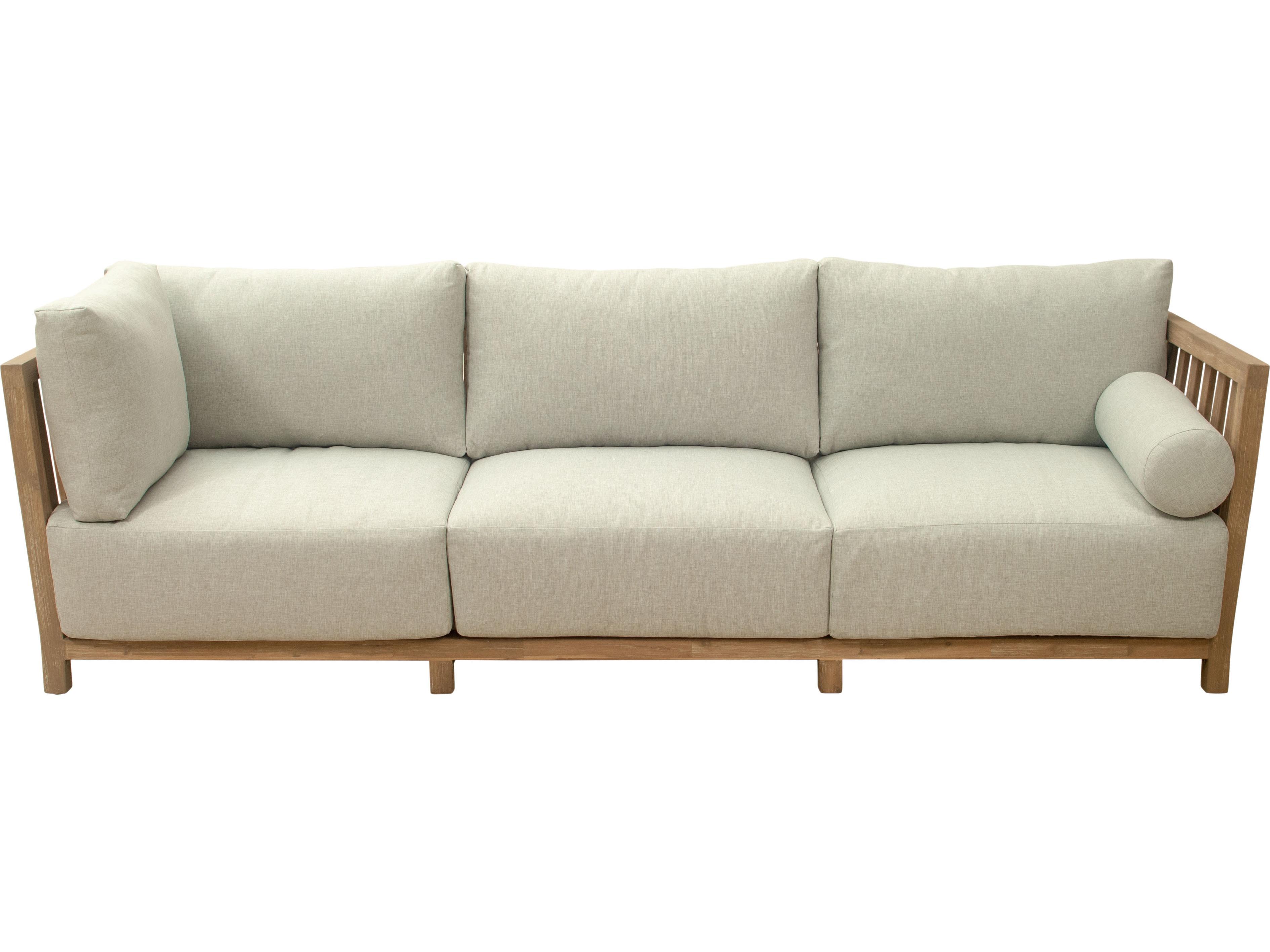 Zuo Outdoor Teras Gray Wood Cushion Sofa