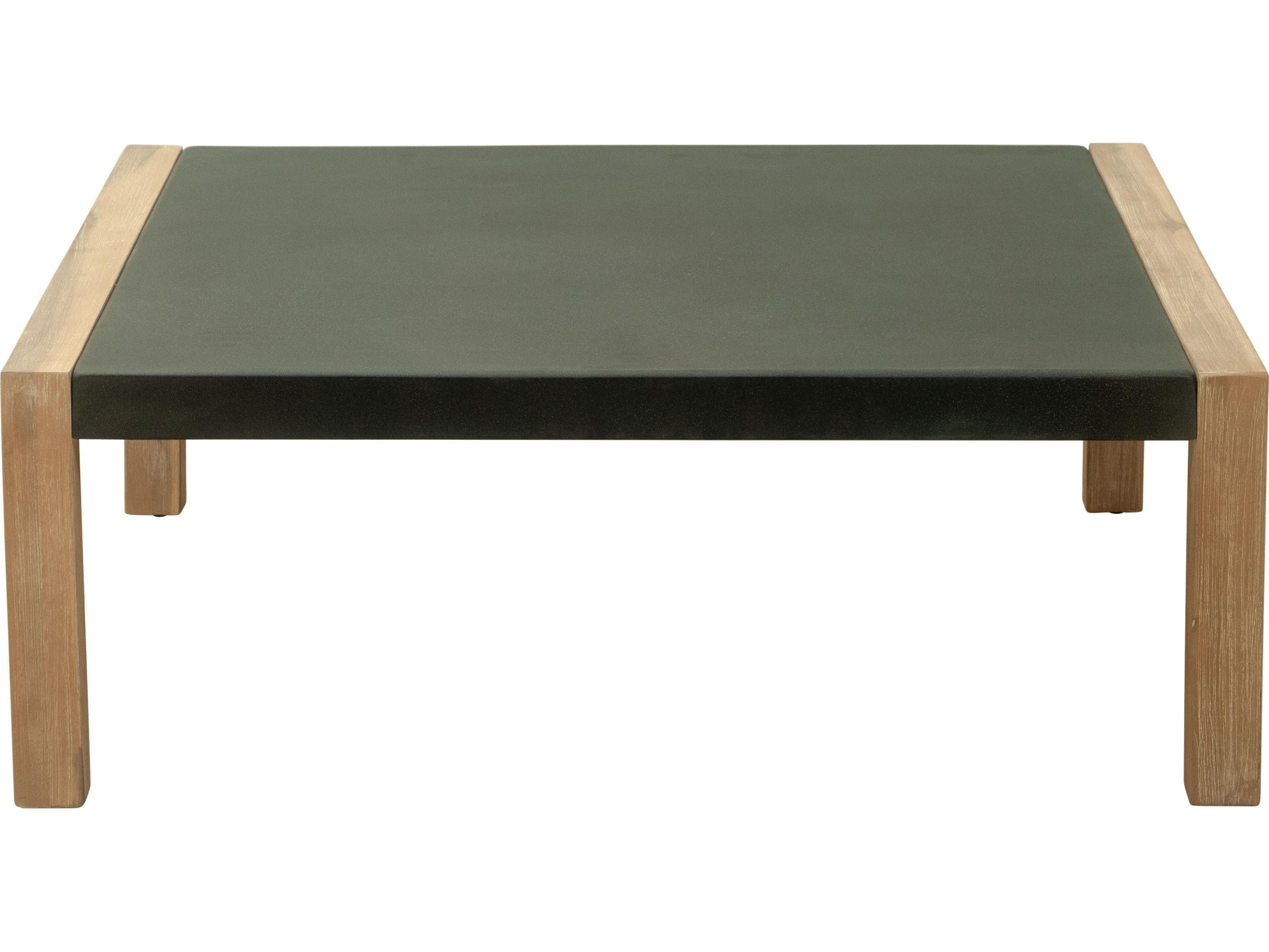Zuo Outdoor Teras Gray Wood Square Coffee Table