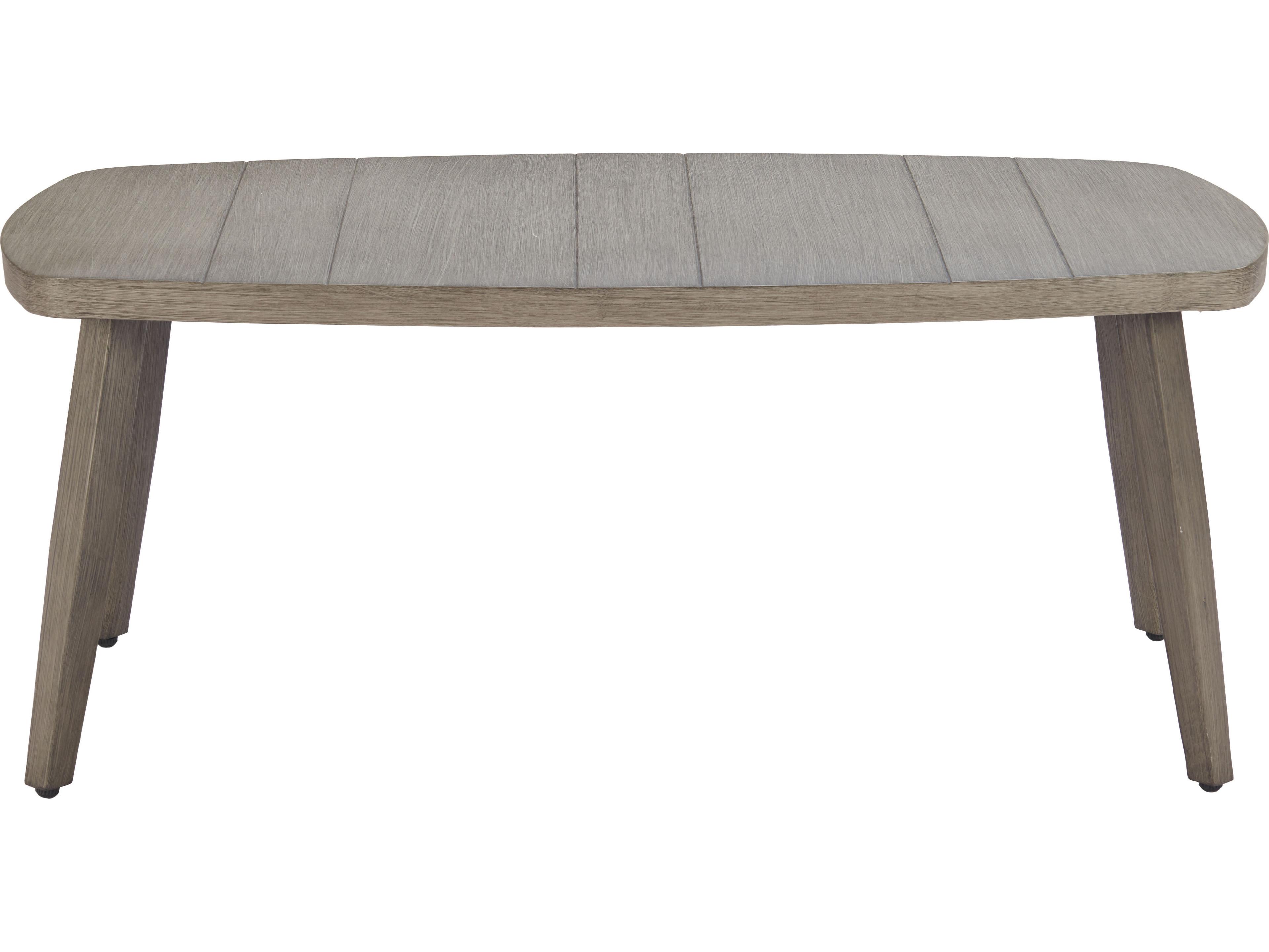 Zuo Outdoor Foret Brown Aluminum Rectangular Coffee Table