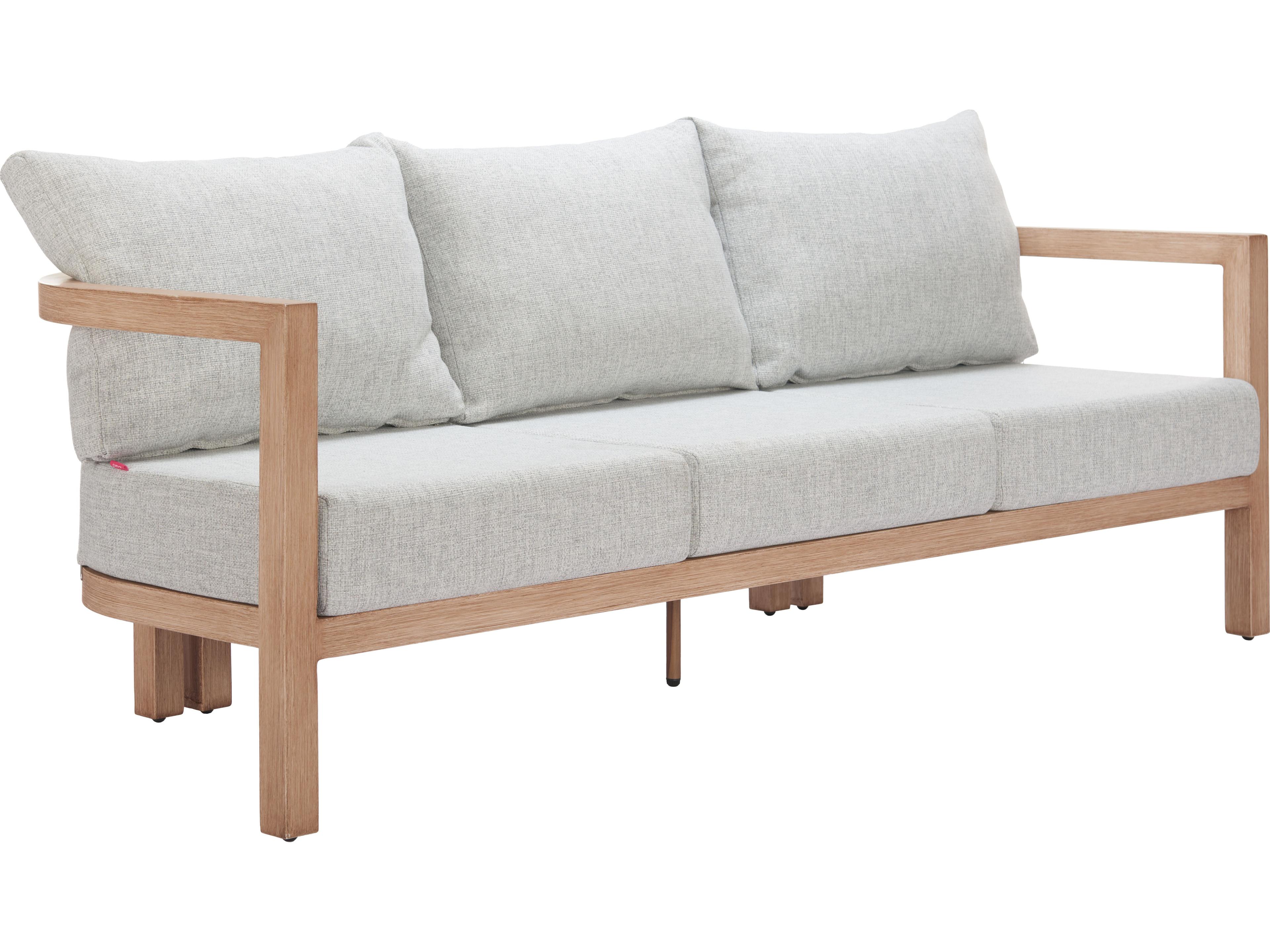 Zuo Outdoor Leto Gray Fabric Cushion Sofa