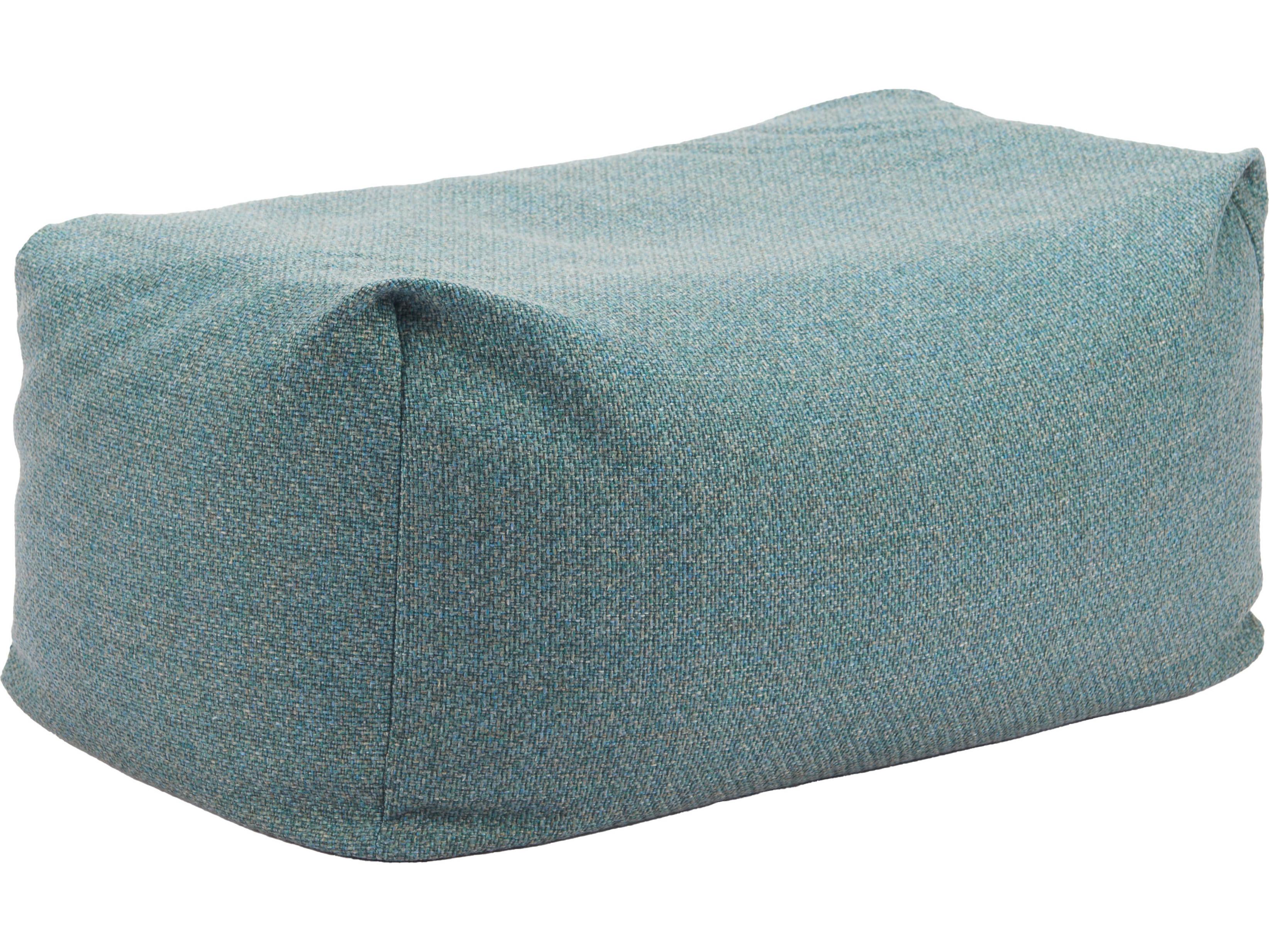 Zuo Outdoor Aroz Green Fabric Cushion Ottoman