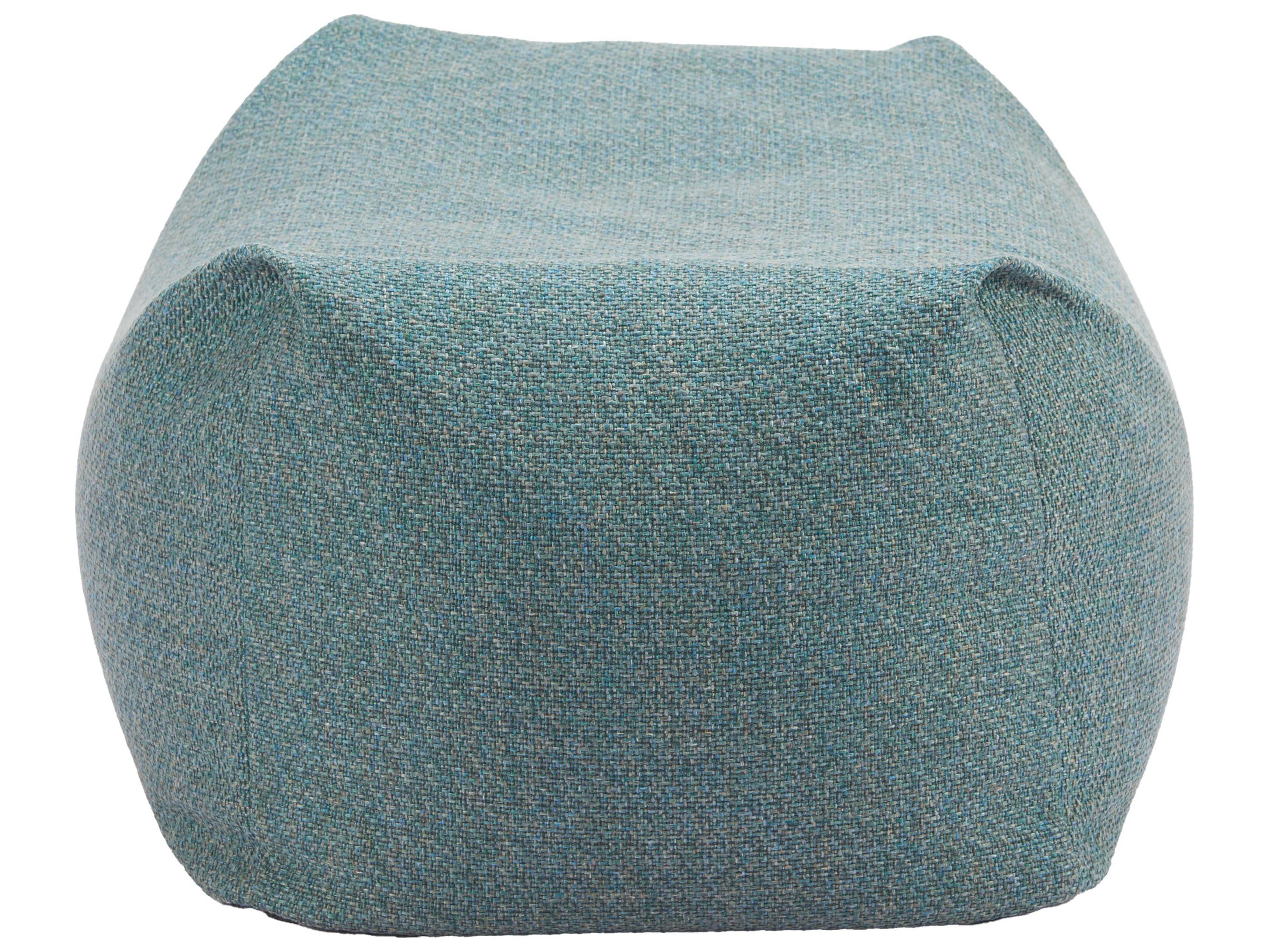 Zuo Outdoor Aroz Green Fabric Cushion Ottoman