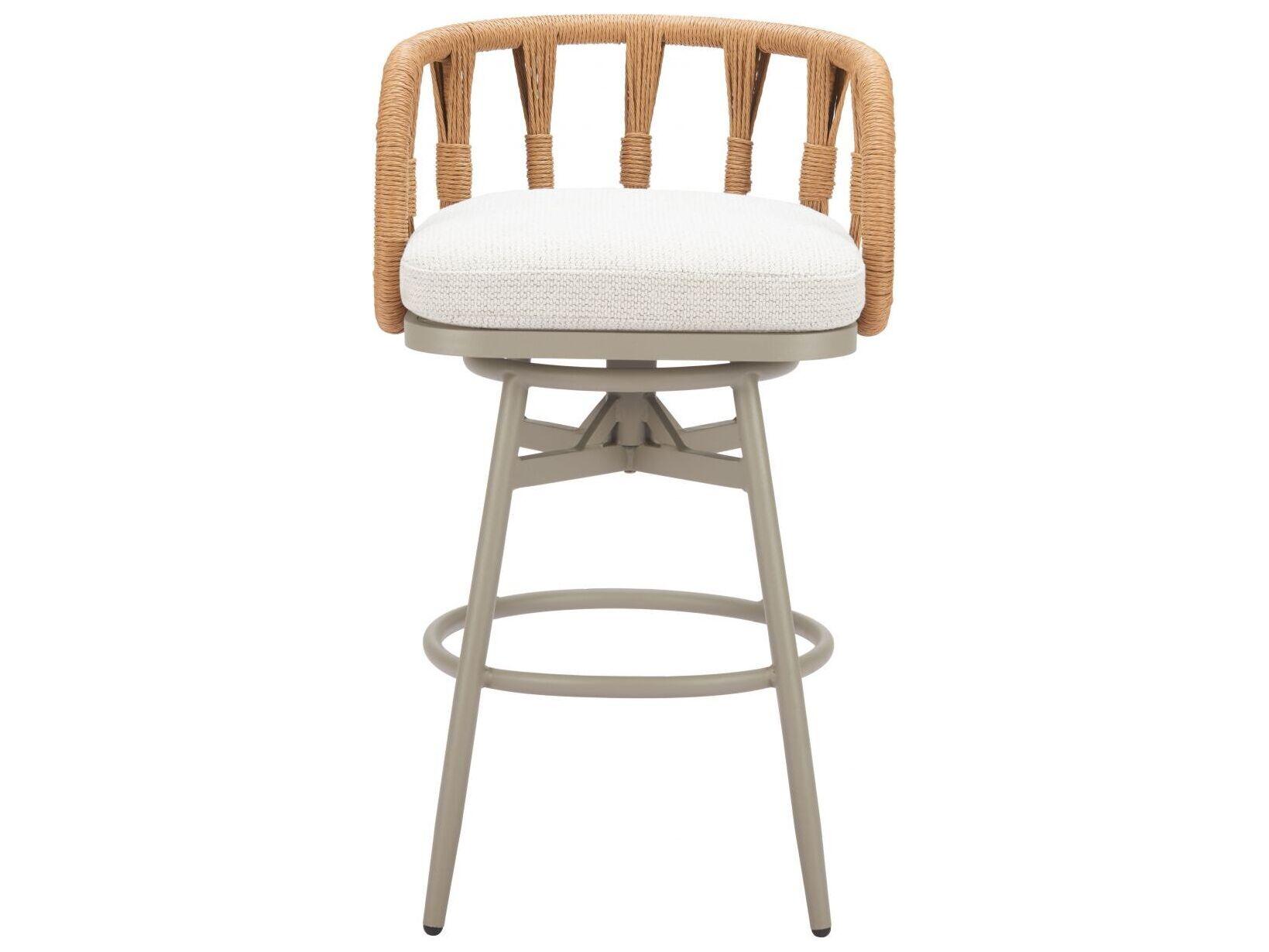 Zuo Outdoor Safal Multi Aluminum Cushion Bar Stool