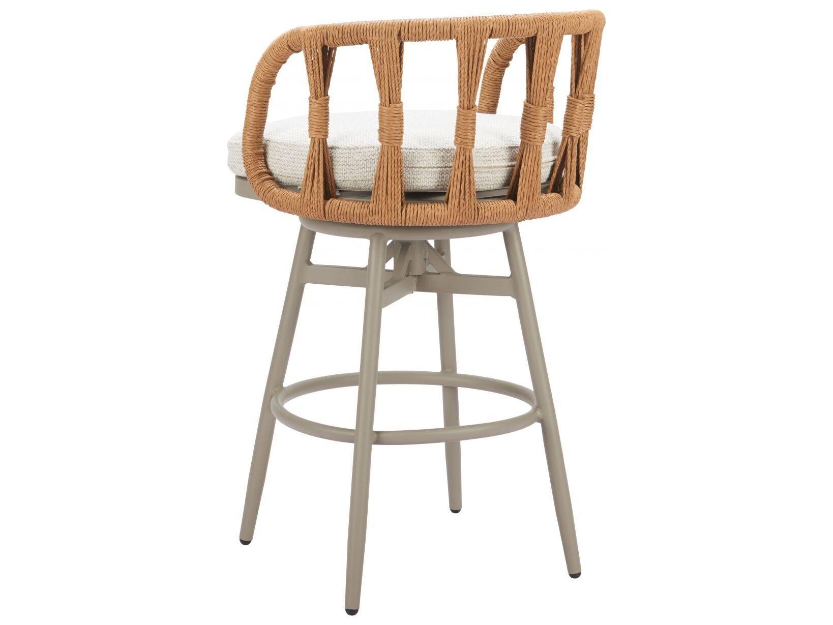 Zuo Outdoor Safal Multi Aluminum Cushion Bar Stool