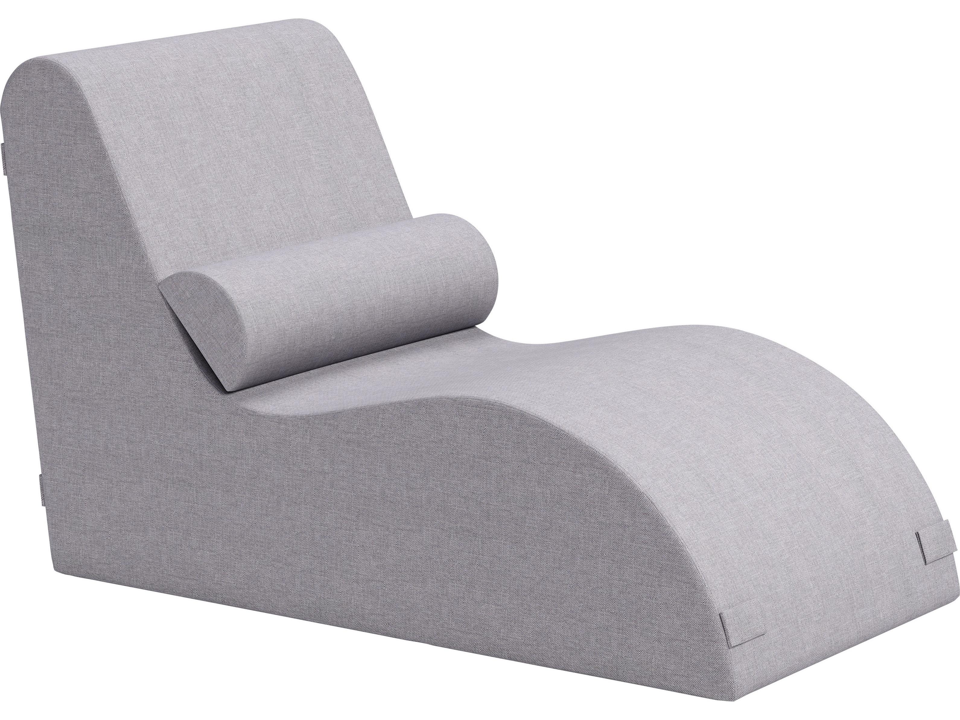Zuo Outdoor Luanda Gray Polypropylene Cushion Chaise Lounge