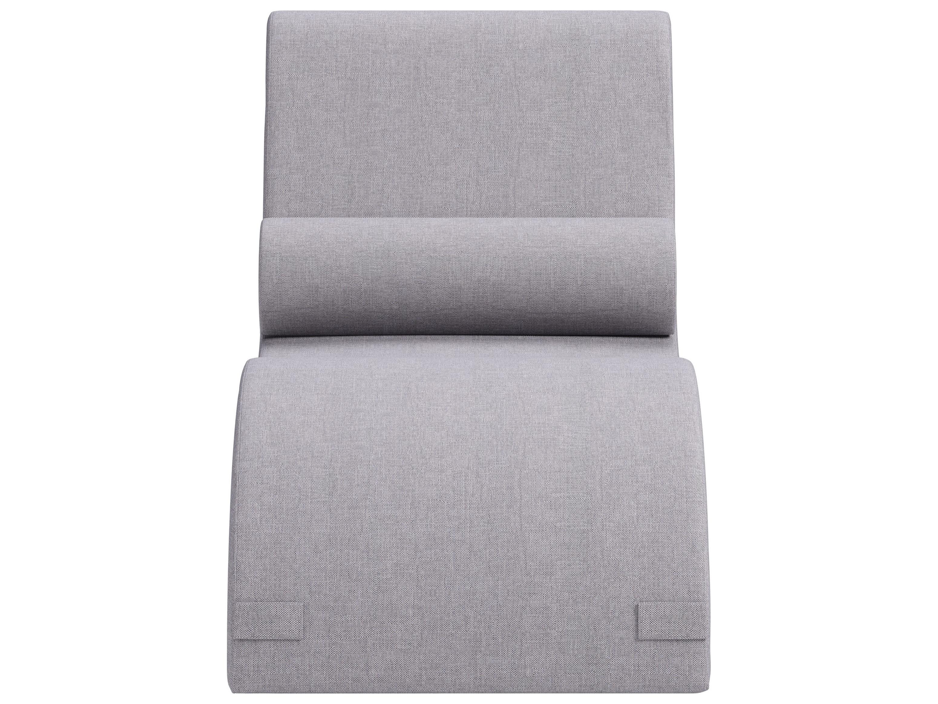 Zuo Outdoor Luanda Gray Polypropylene Cushion Chaise Lounge