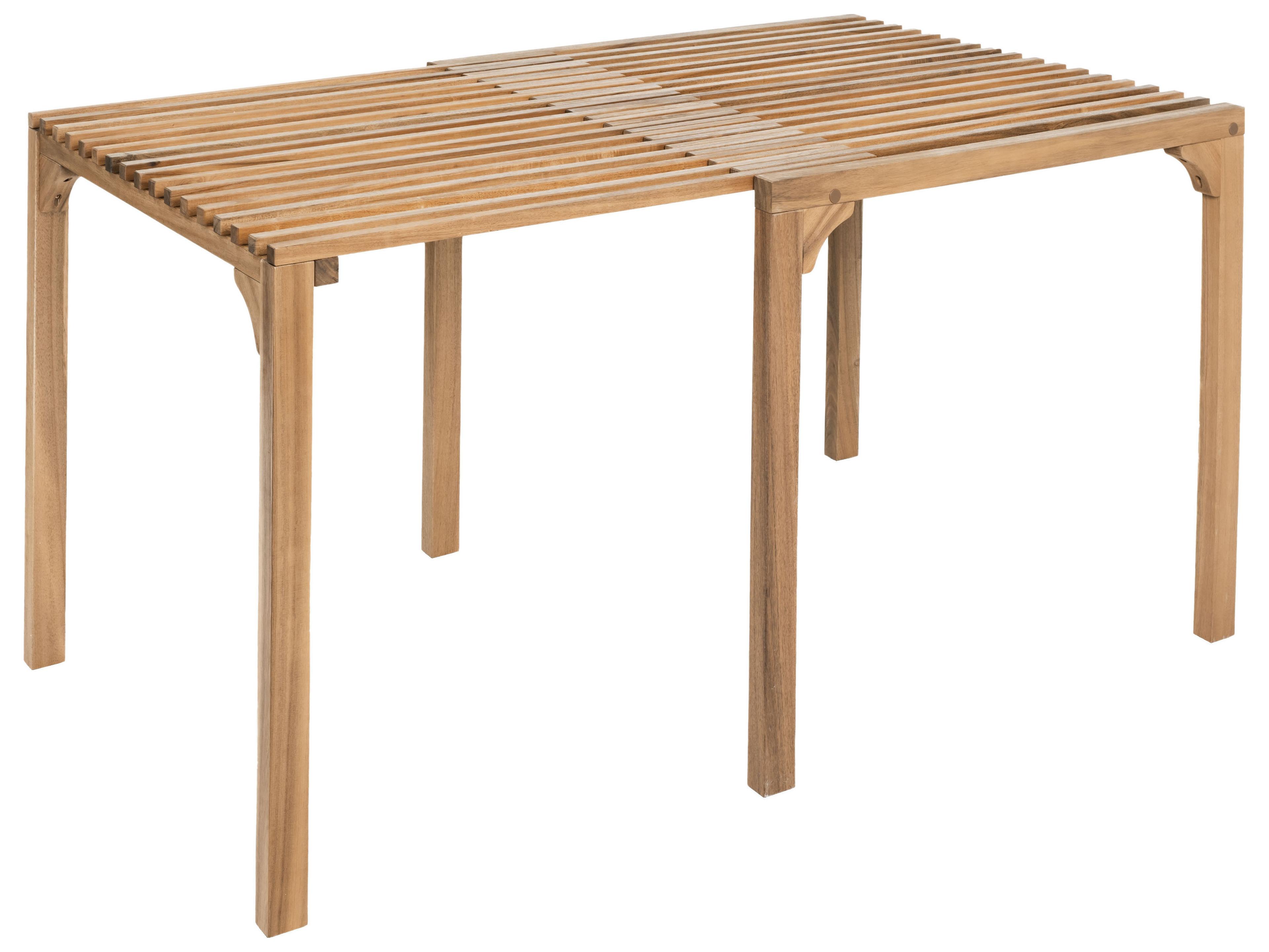 Zuo Outdoor Riviera Natural Wood Rectangular Dining Table