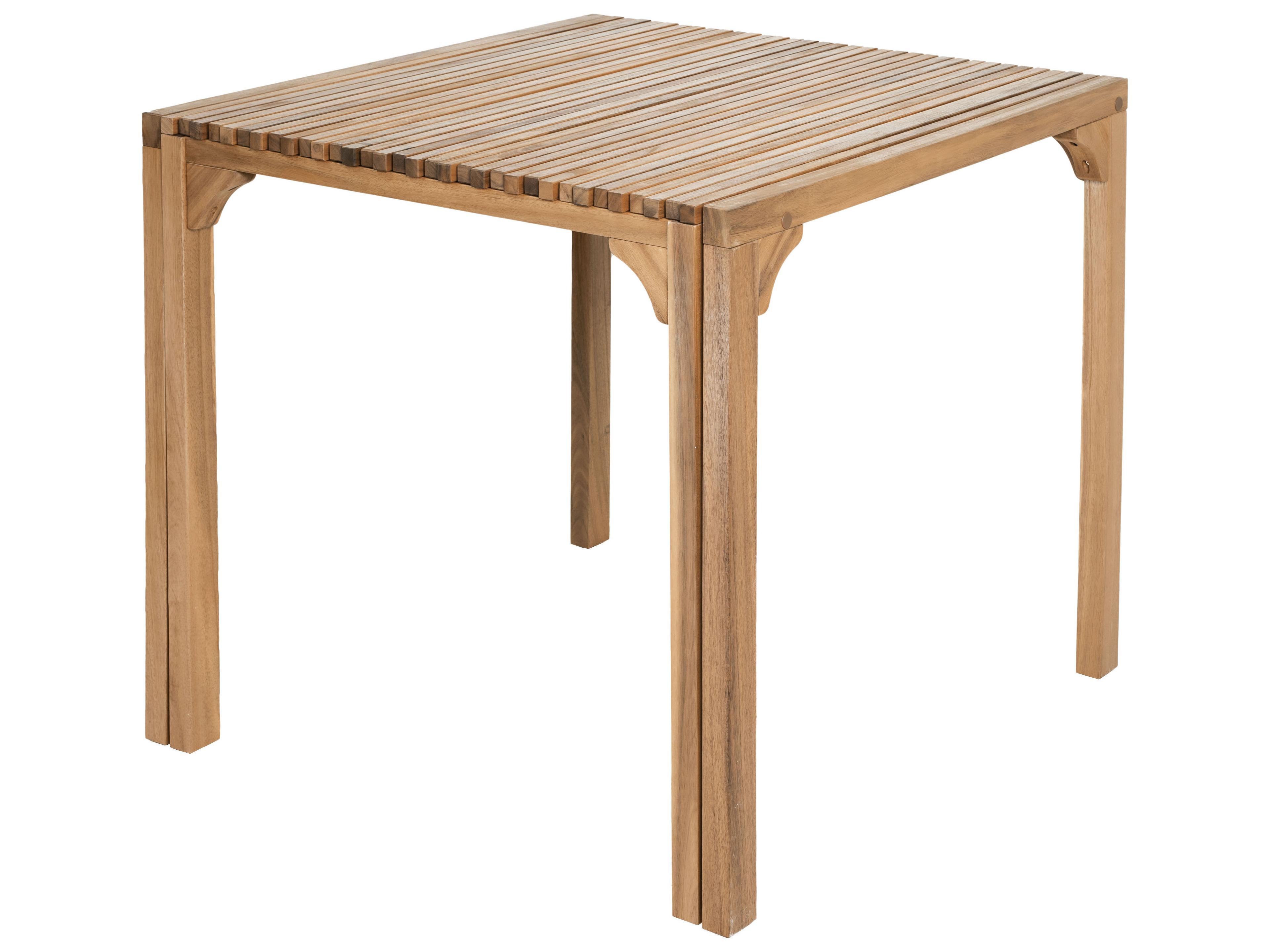 Zuo Outdoor Riviera Natural Wood Rectangular Dining Table