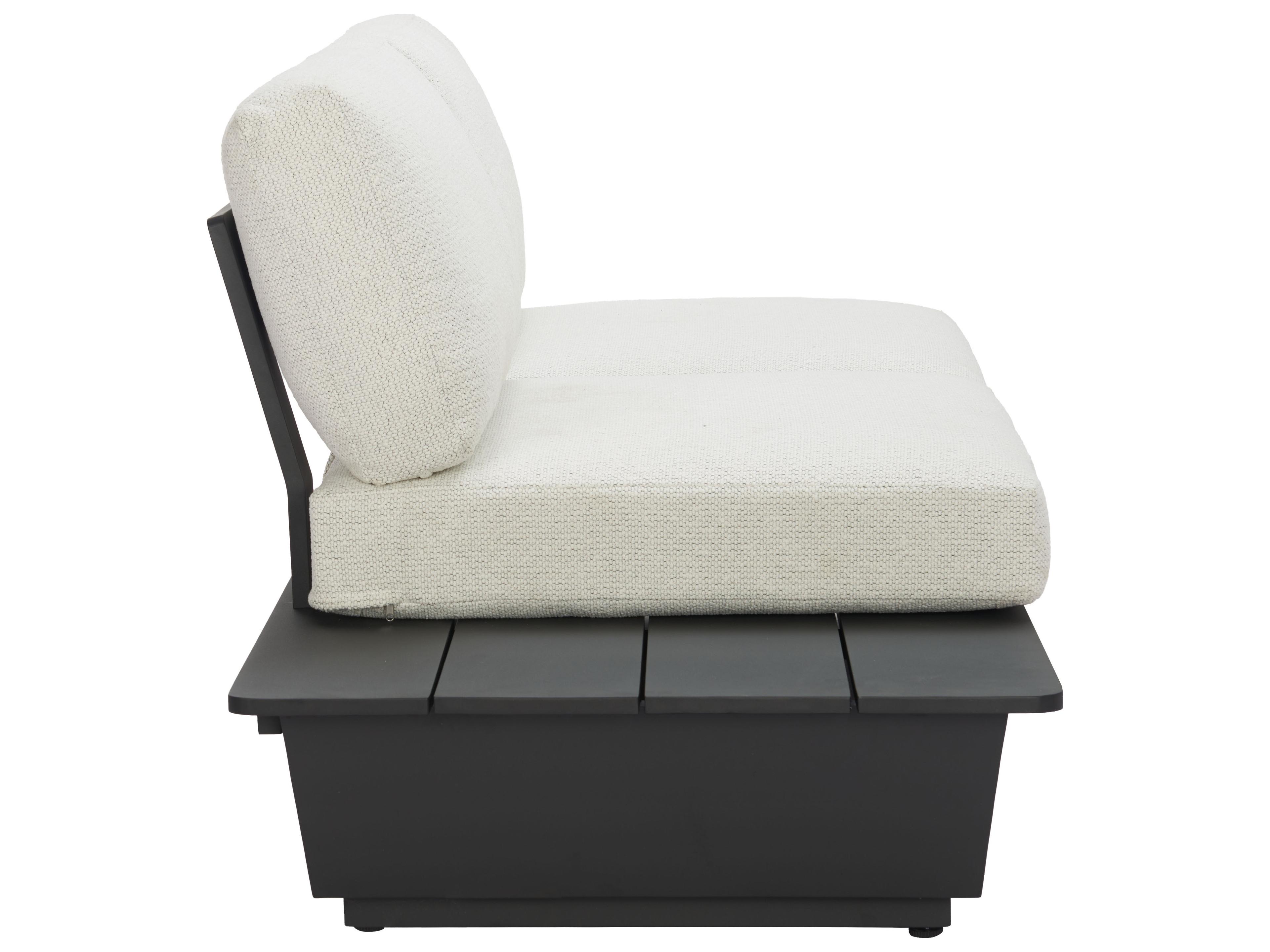 Zuo Outdoor Tien Beige Aluminum Cushion Loveseat