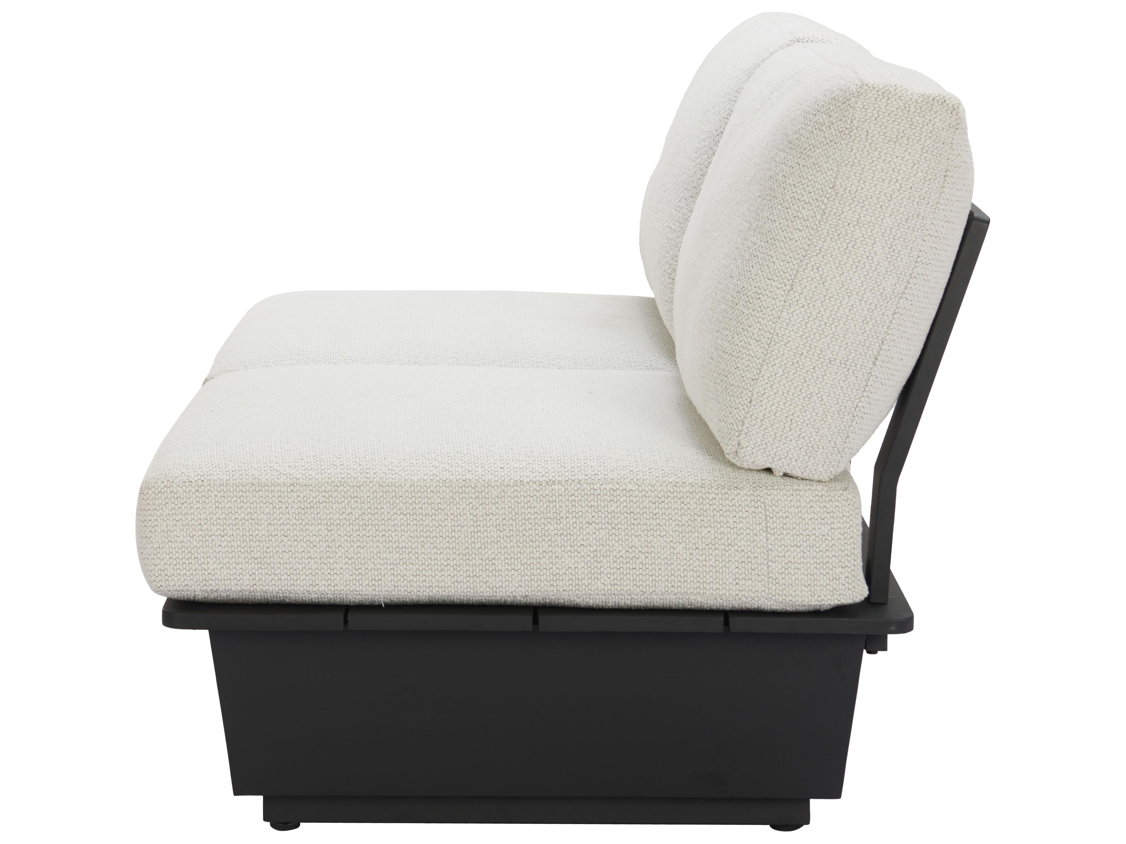 Zuo Outdoor Tien Beige Aluminum Cushion Loveseat