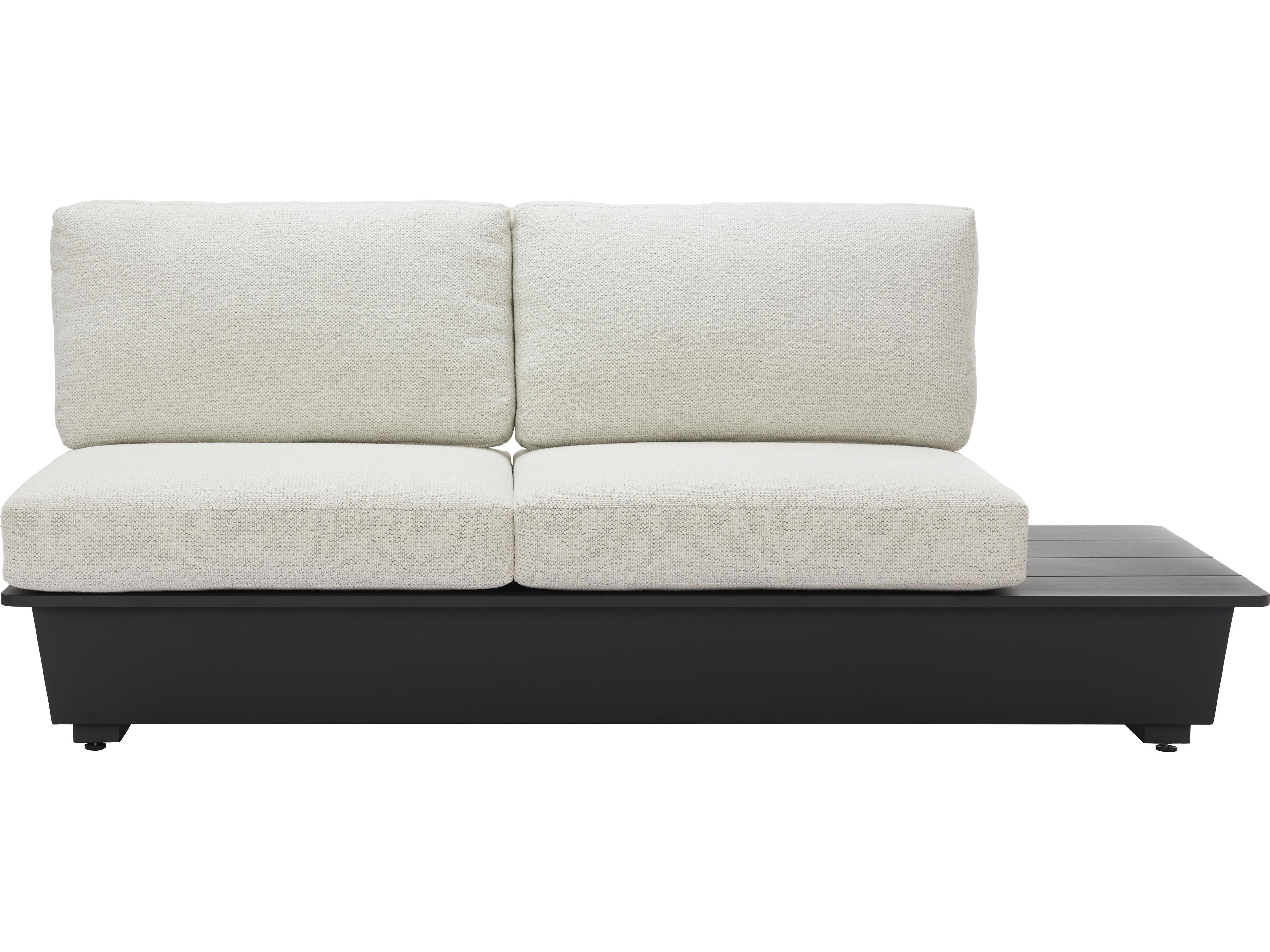 Zuo Outdoor Tien Beige Aluminum Cushion Loveseat