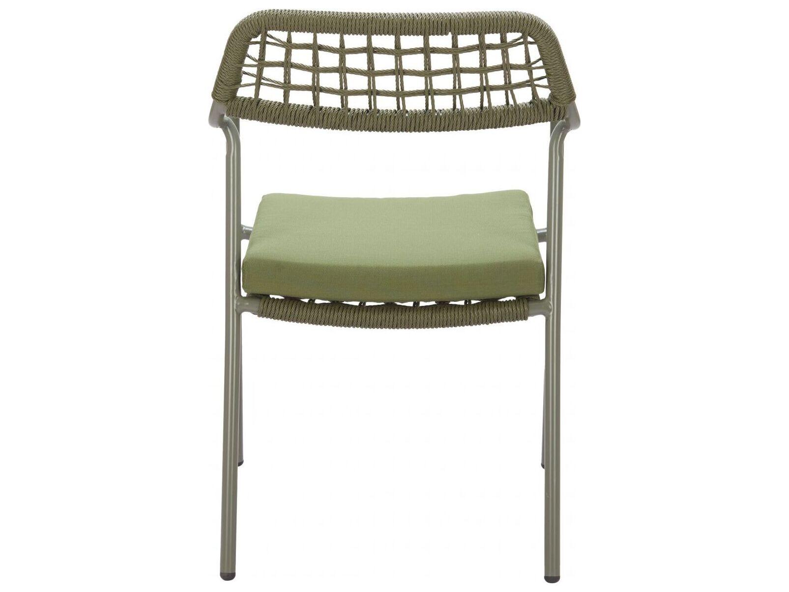 Zuo Outdoor Rio Green Rope Cushion Dining Chair