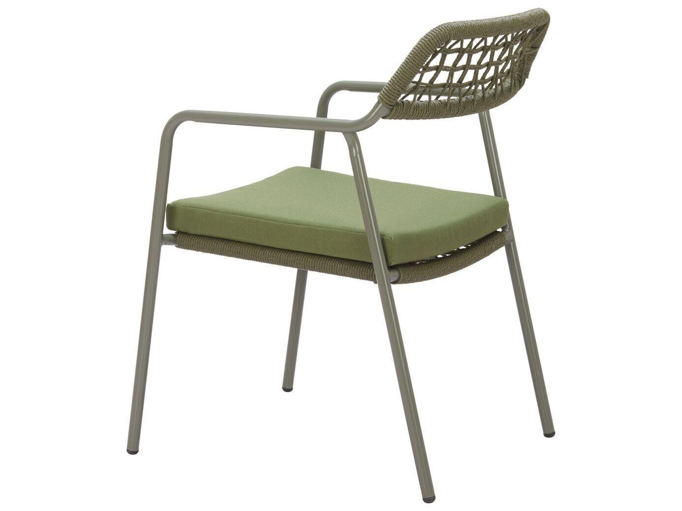Zuo Outdoor Rio Green Rope Cushion Dining Chair
