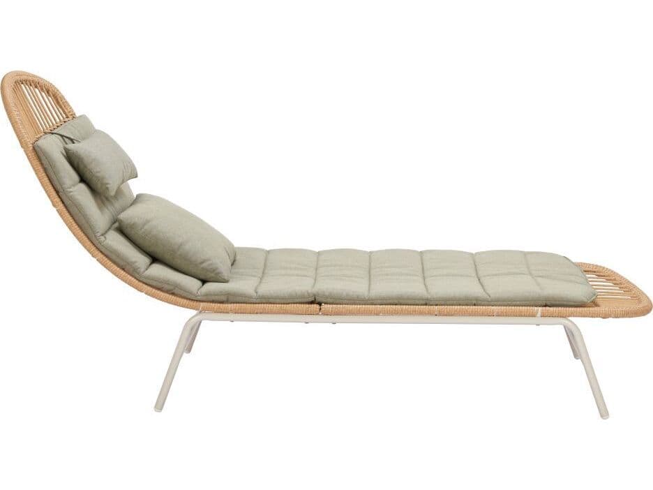 Zuo Outdoor Skim Multi Steel Cushion Chaise Lounge