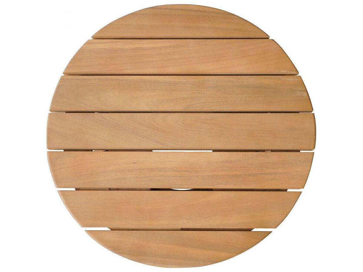 Zuo Outdoor Zahara Natural Wood Round End Table