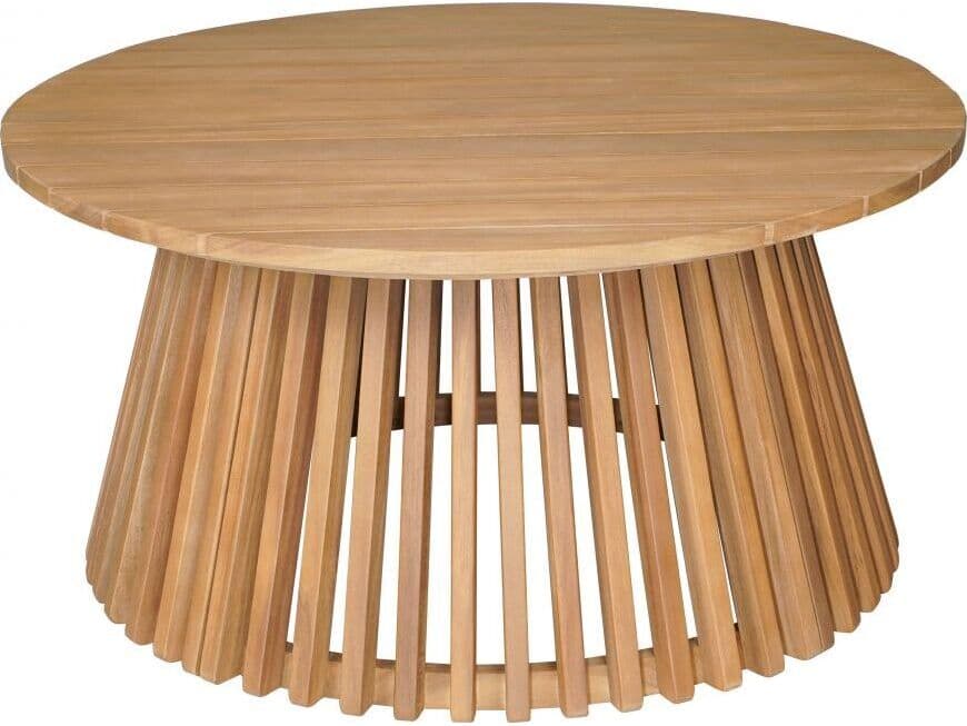 Zuo Outdoor Zahara Natural Wood Round Coffee Table