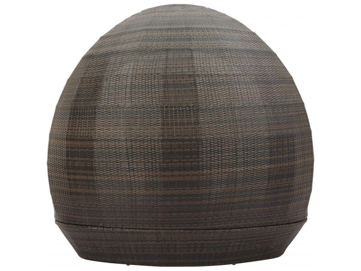 Zuo Outdoor Marisol Brown Beige Aluminum Cushion Lounge Bed