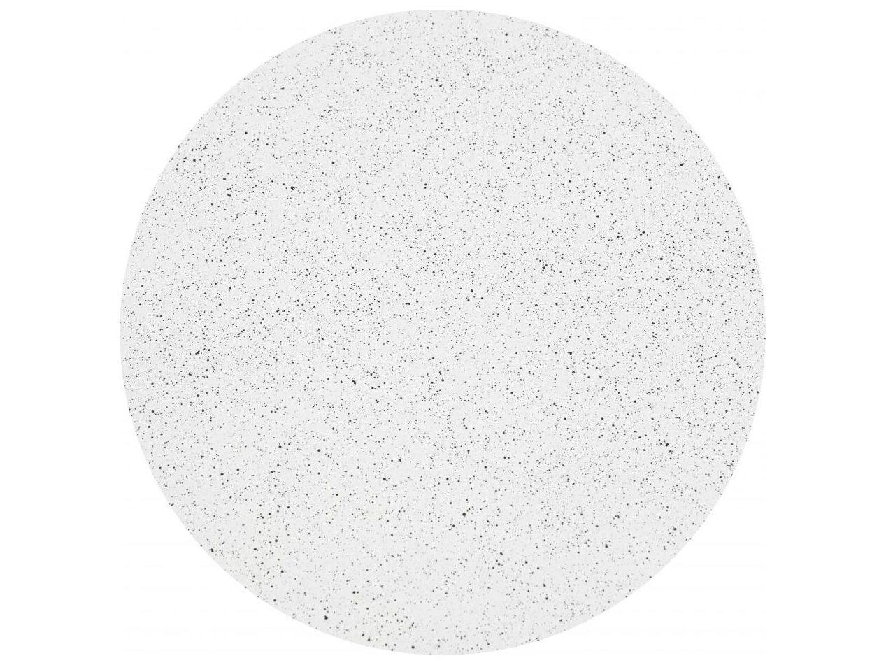 Zuo Outdoor Corza White Concrete Round Coffee Table