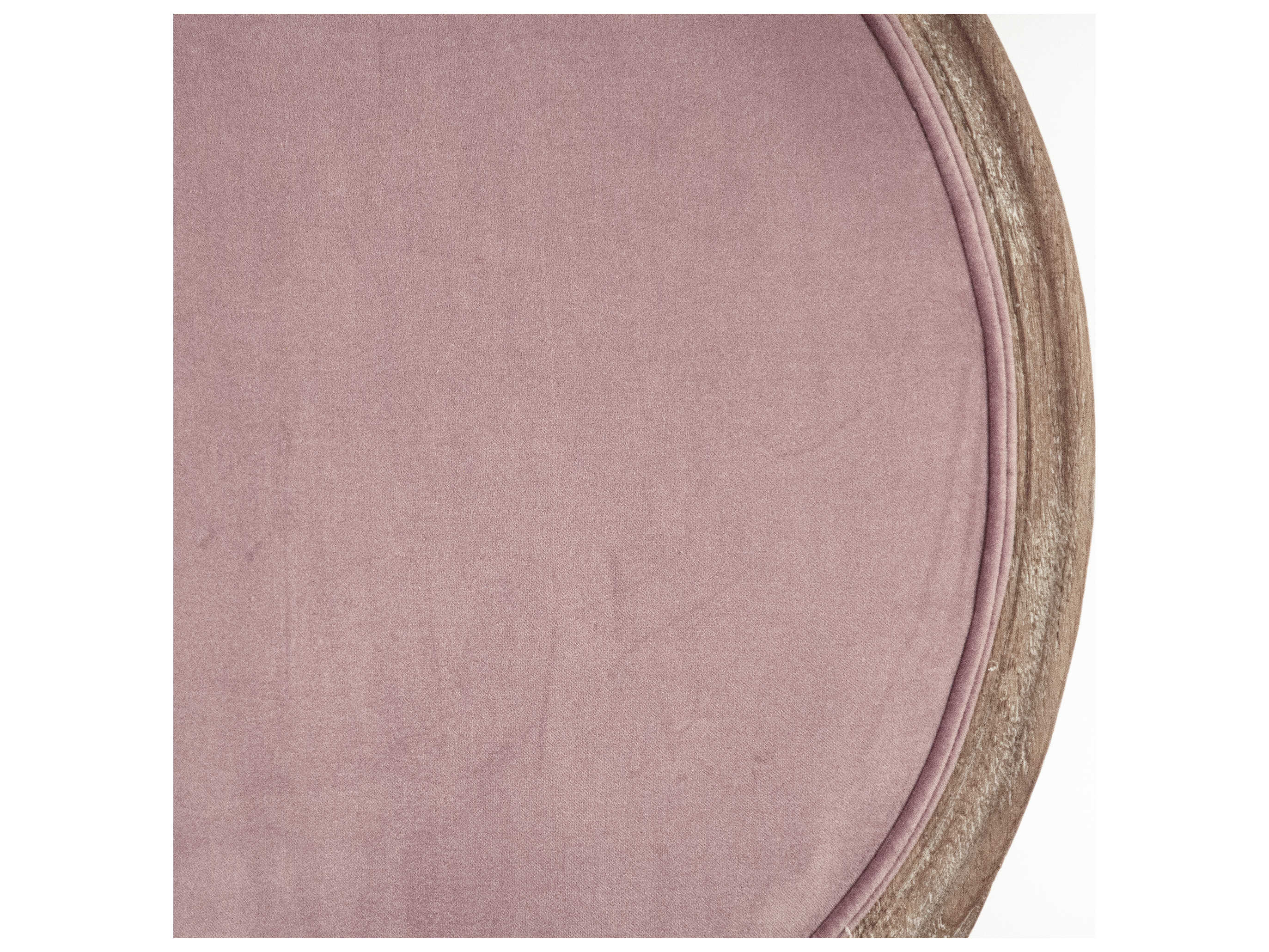 Zentique Medallion Oak Wood Pink Upholstered Side Dining Chair