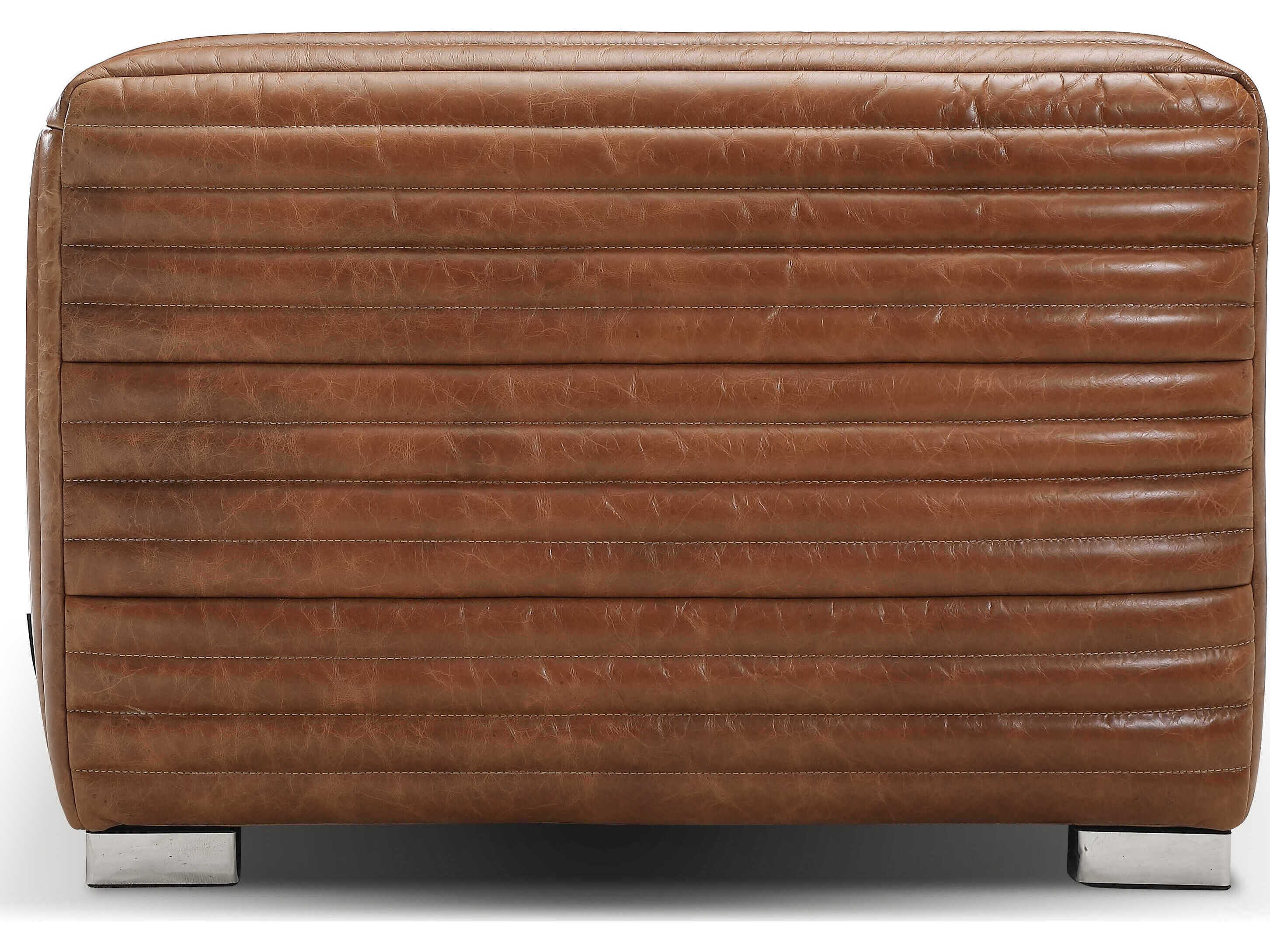 Zentique Canyon Brown Leather Sofa