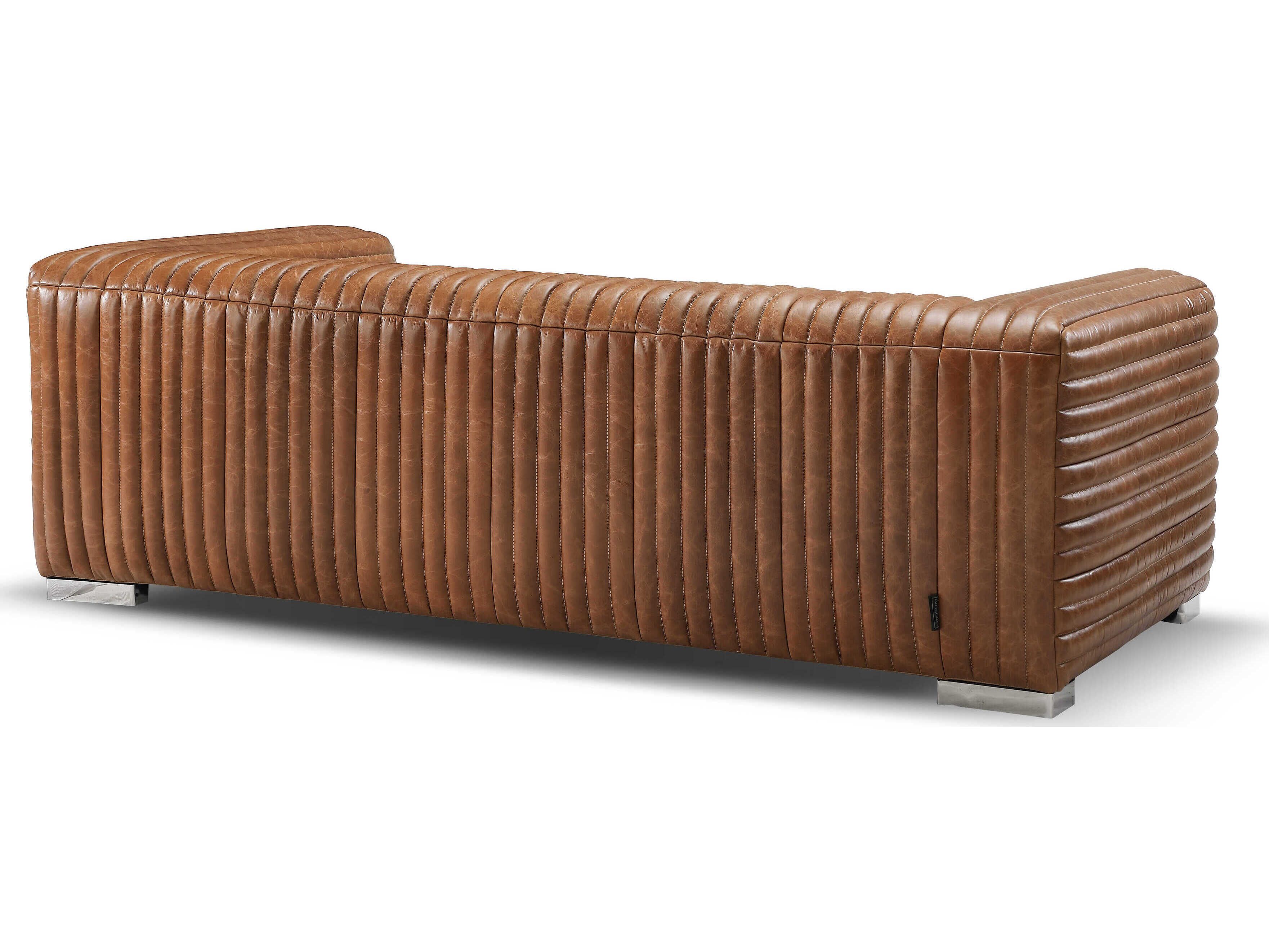 Zentique Canyon Brown Leather Sofa