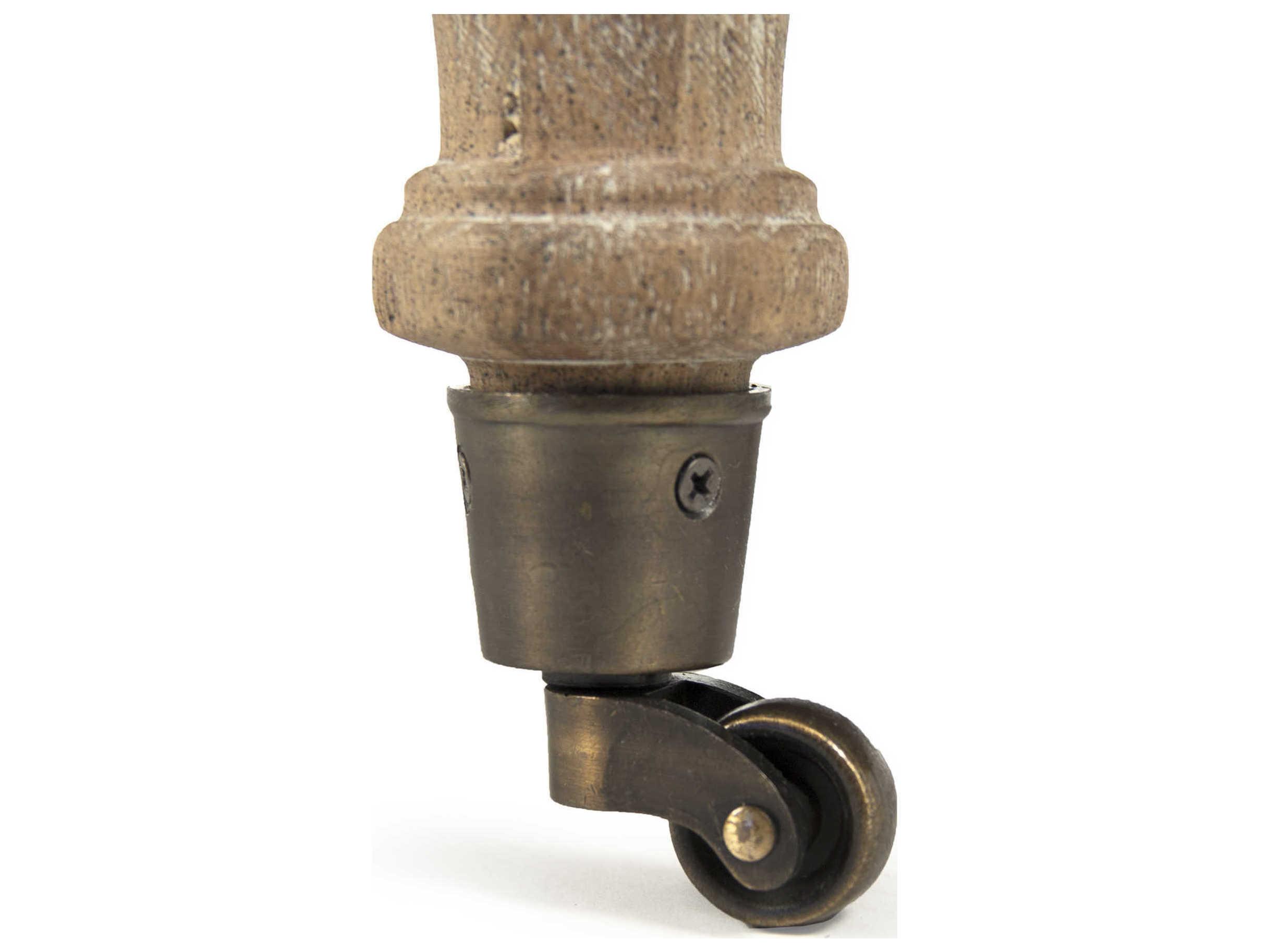 Zentique Maison Grey Linen Upholstered Tufted Ottoman