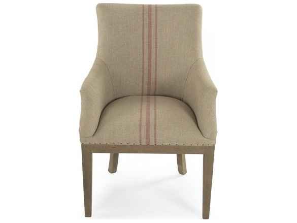 Zentique Beige Fabric Accent Chair
