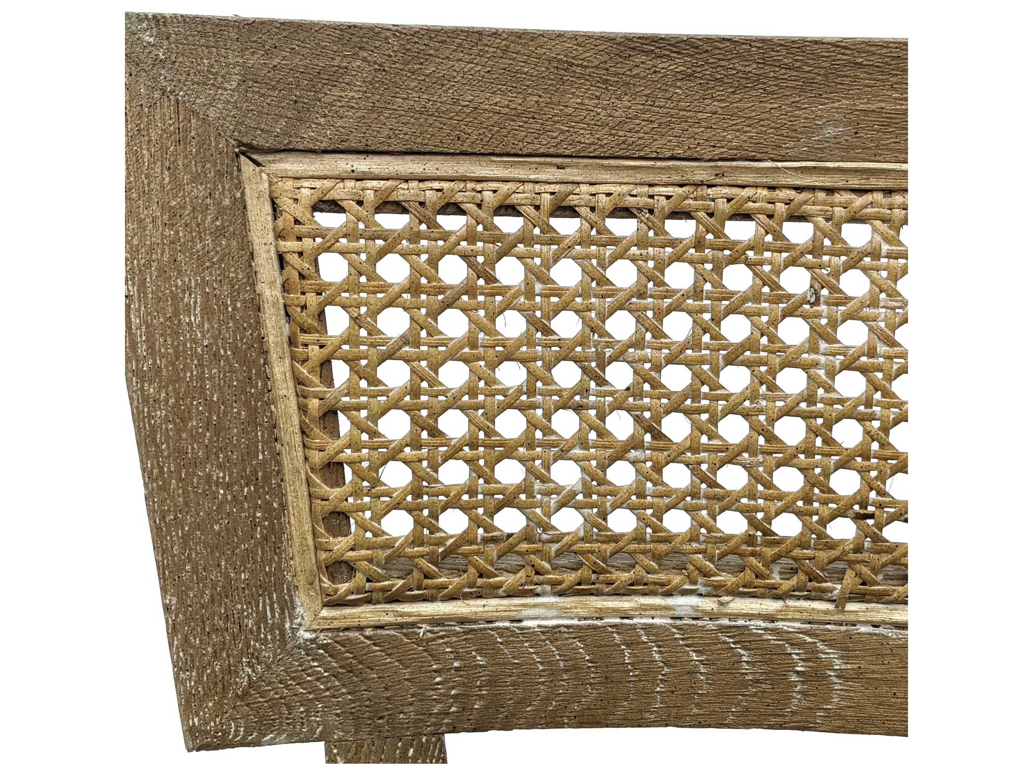 Zentique Carvell Limed Grey Oak Linen Upholstered Wood Bar Stool