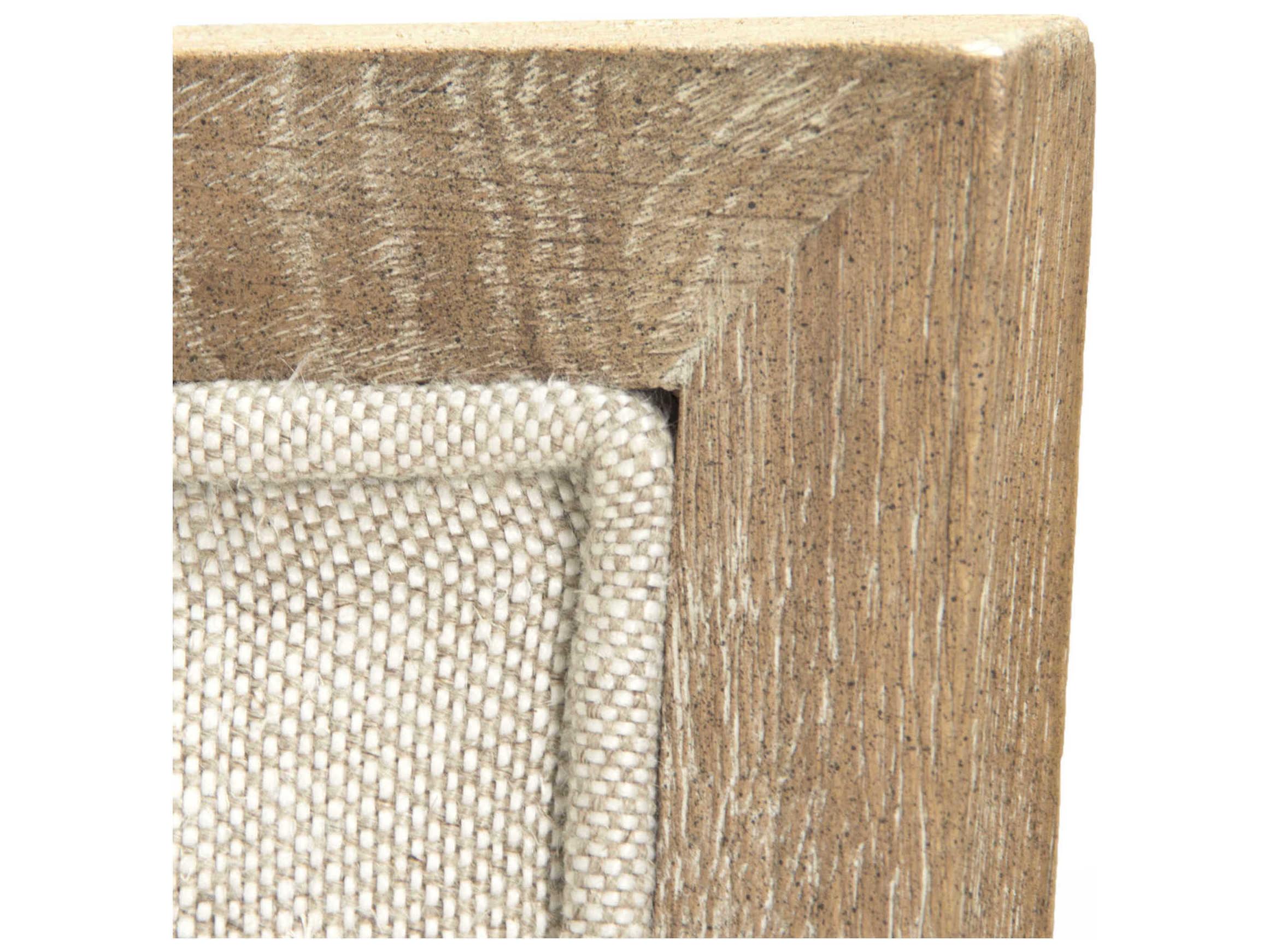 Zentique Carvell Natural Cream Linen Upholstered Accent Bench