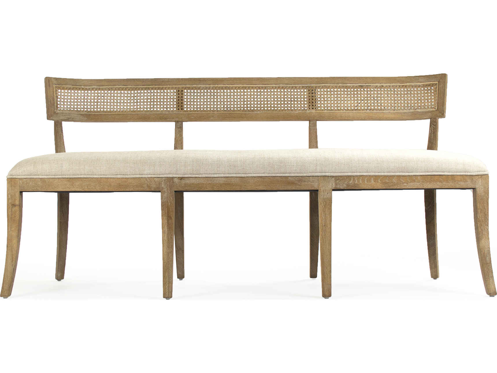 Zentique Carvell Beige Upholstered Accent Bench