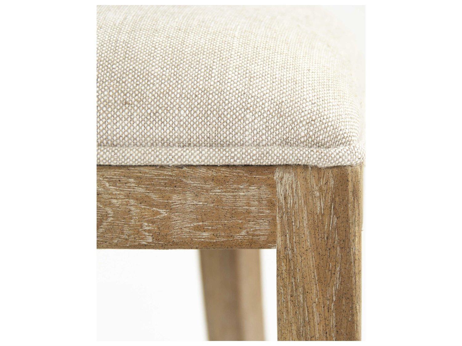 Zentique Carvell Beige Upholstered Accent Bench