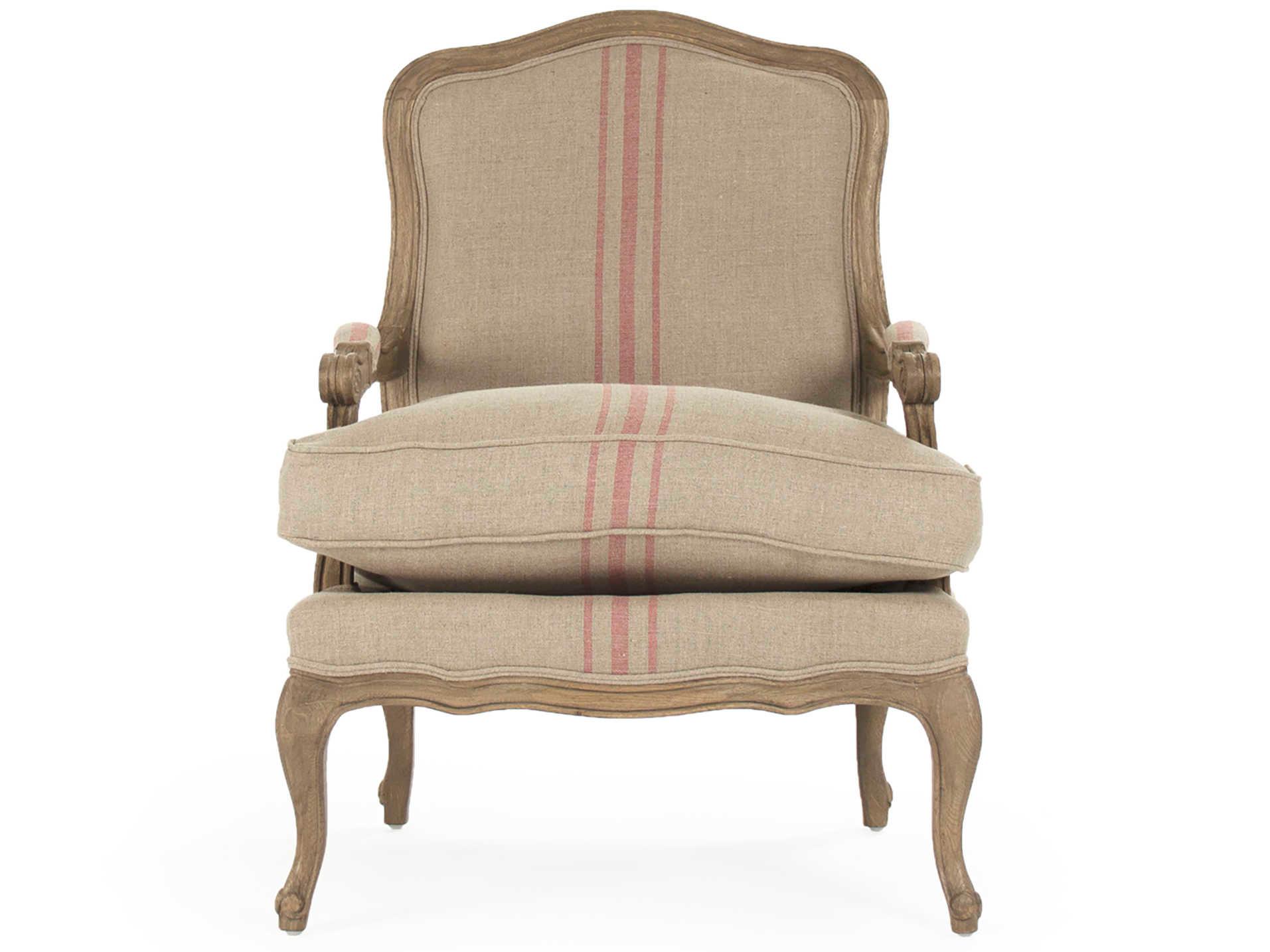 Zentique Bastille Cream Fabric Accent Chair