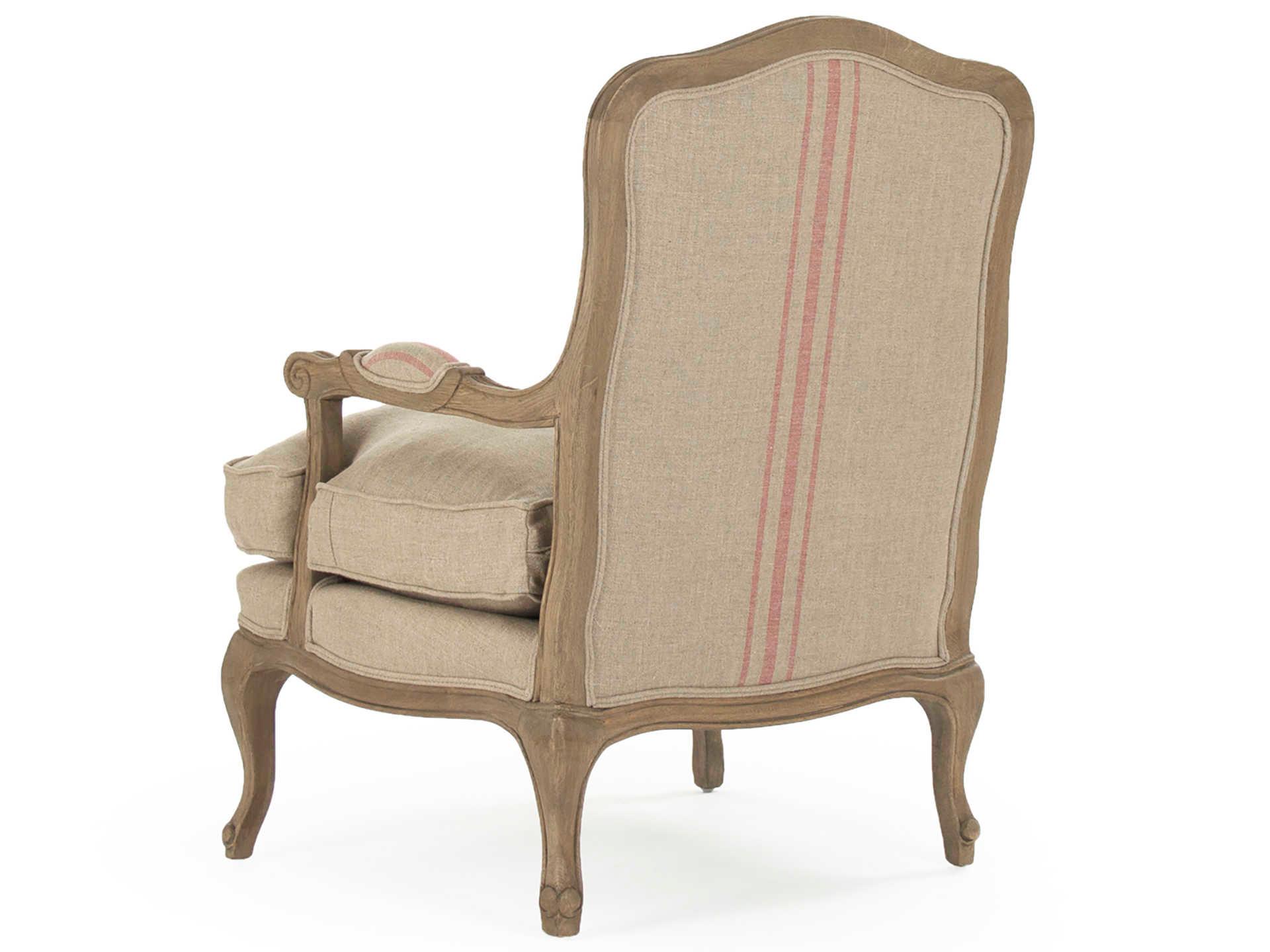 Zentique Bastille Cream Fabric Accent Chair