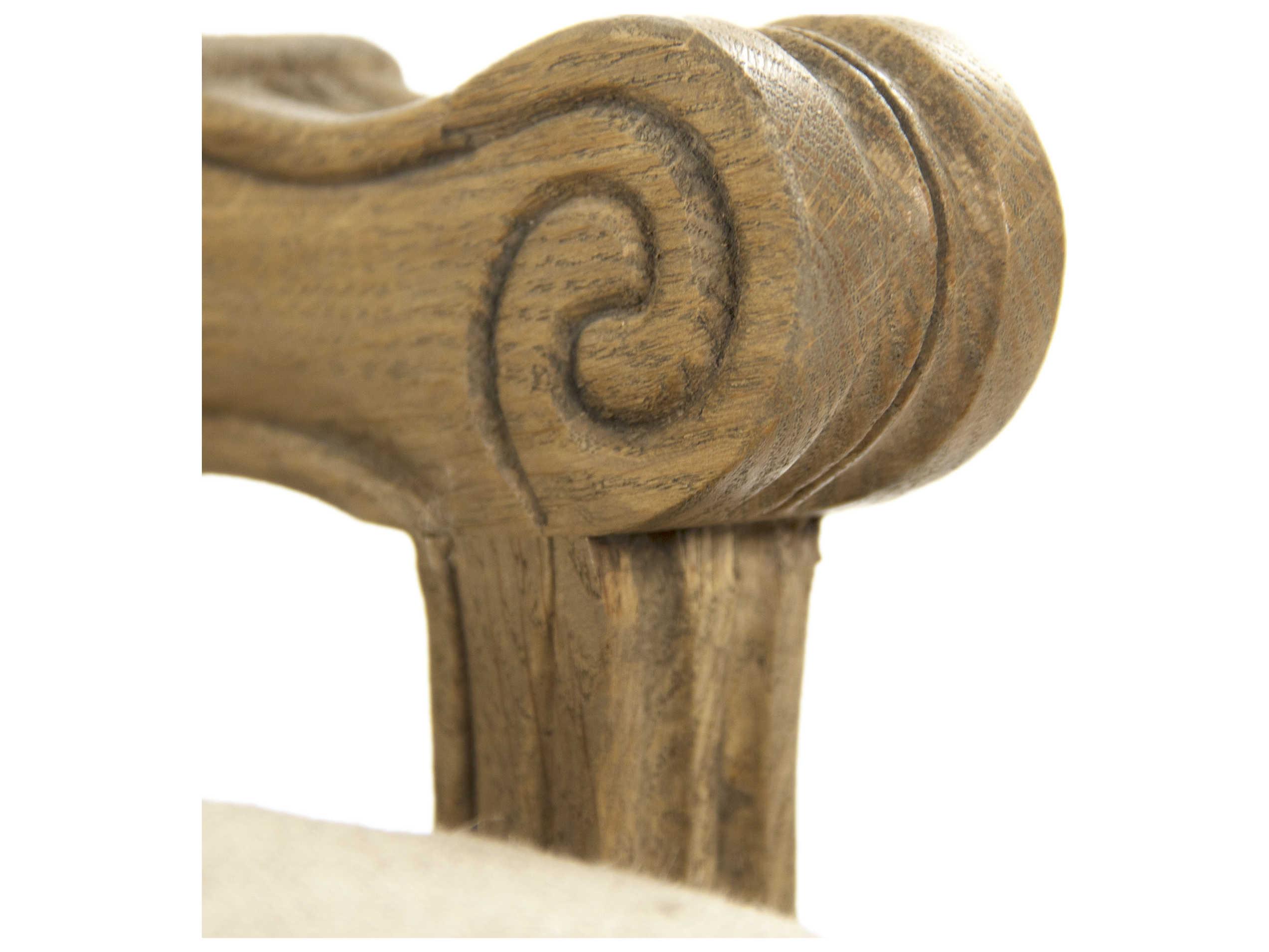 Zentique Bastille Cream Fabric Accent Chair