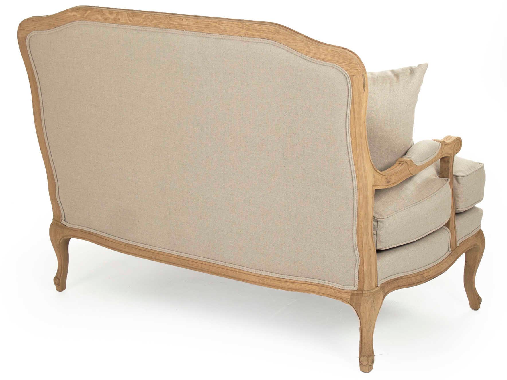 Zentique Bastille Cream Fabric Chair and a Half
