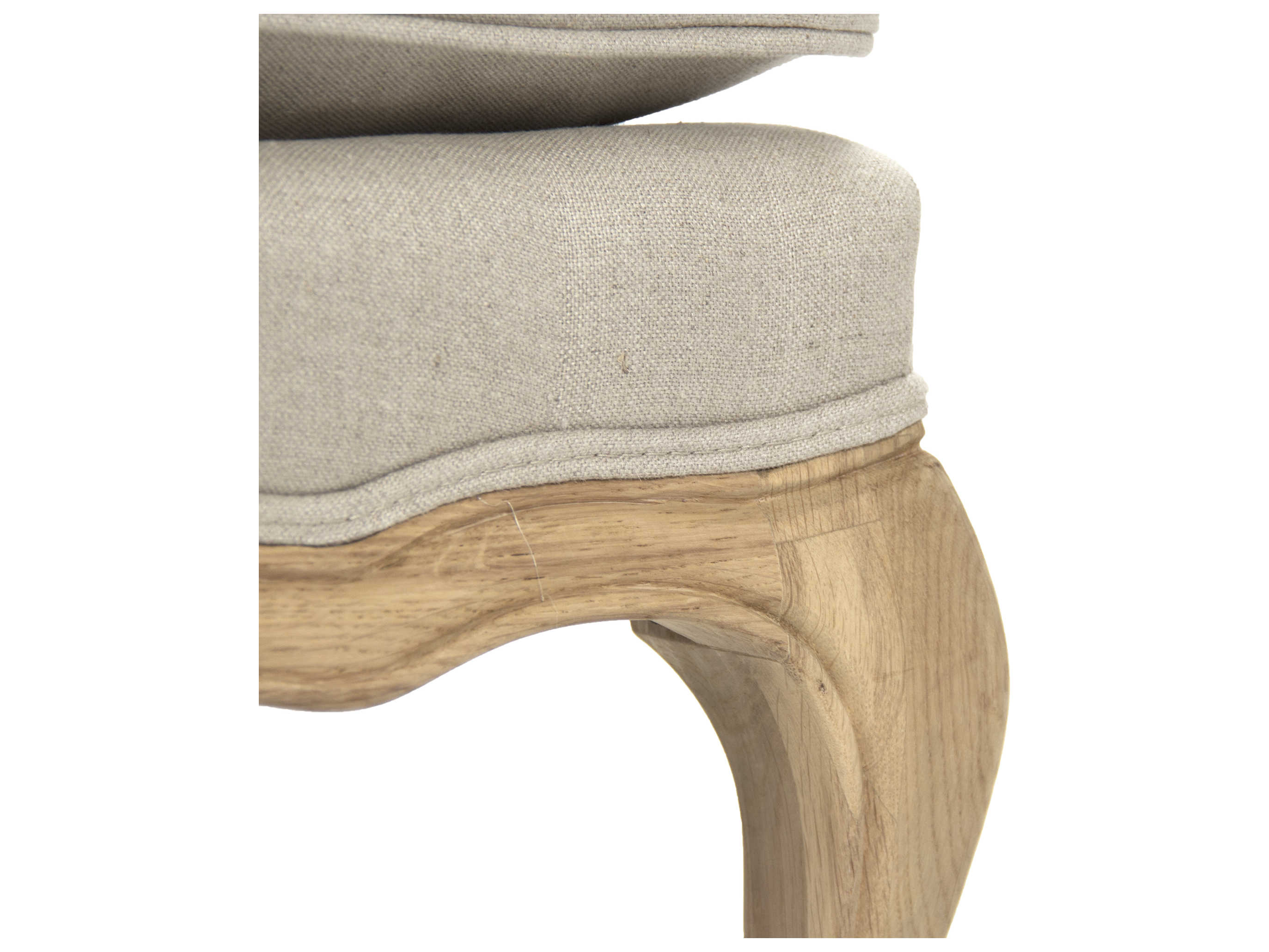 Zentique Bastille Cream Fabric Chair and a Half