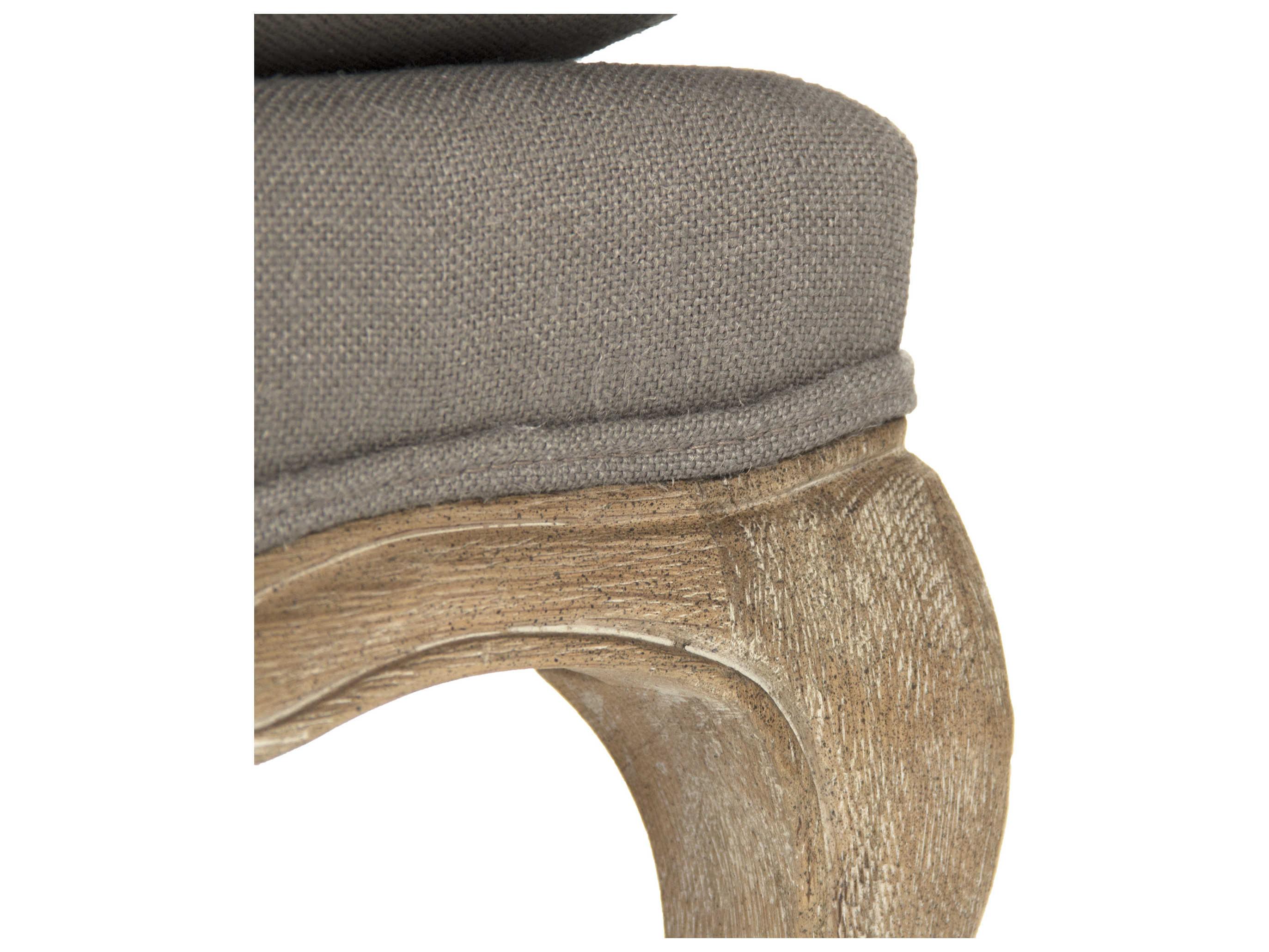 Zentique Bastille Gray Fabric Chair and a Half