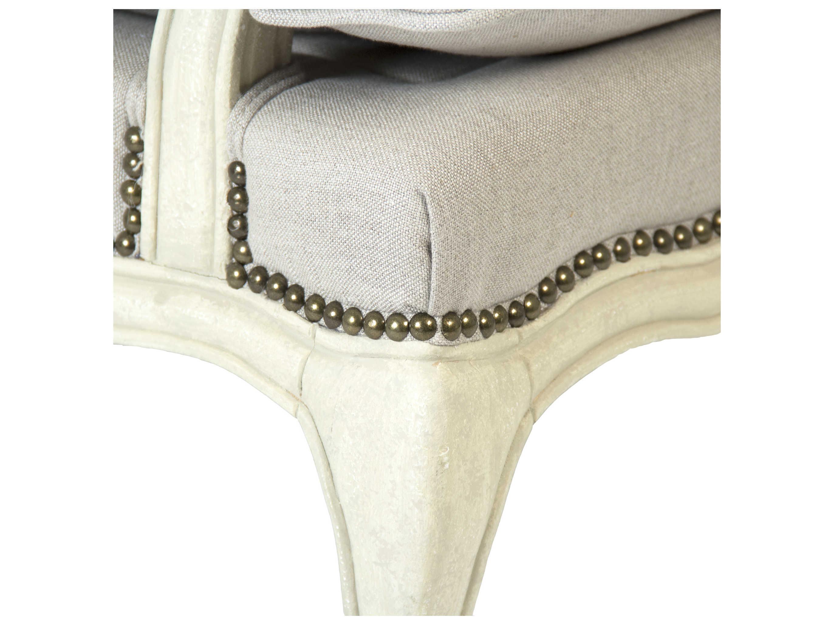 Zentique Bastille Beige Fabric Accent Chair