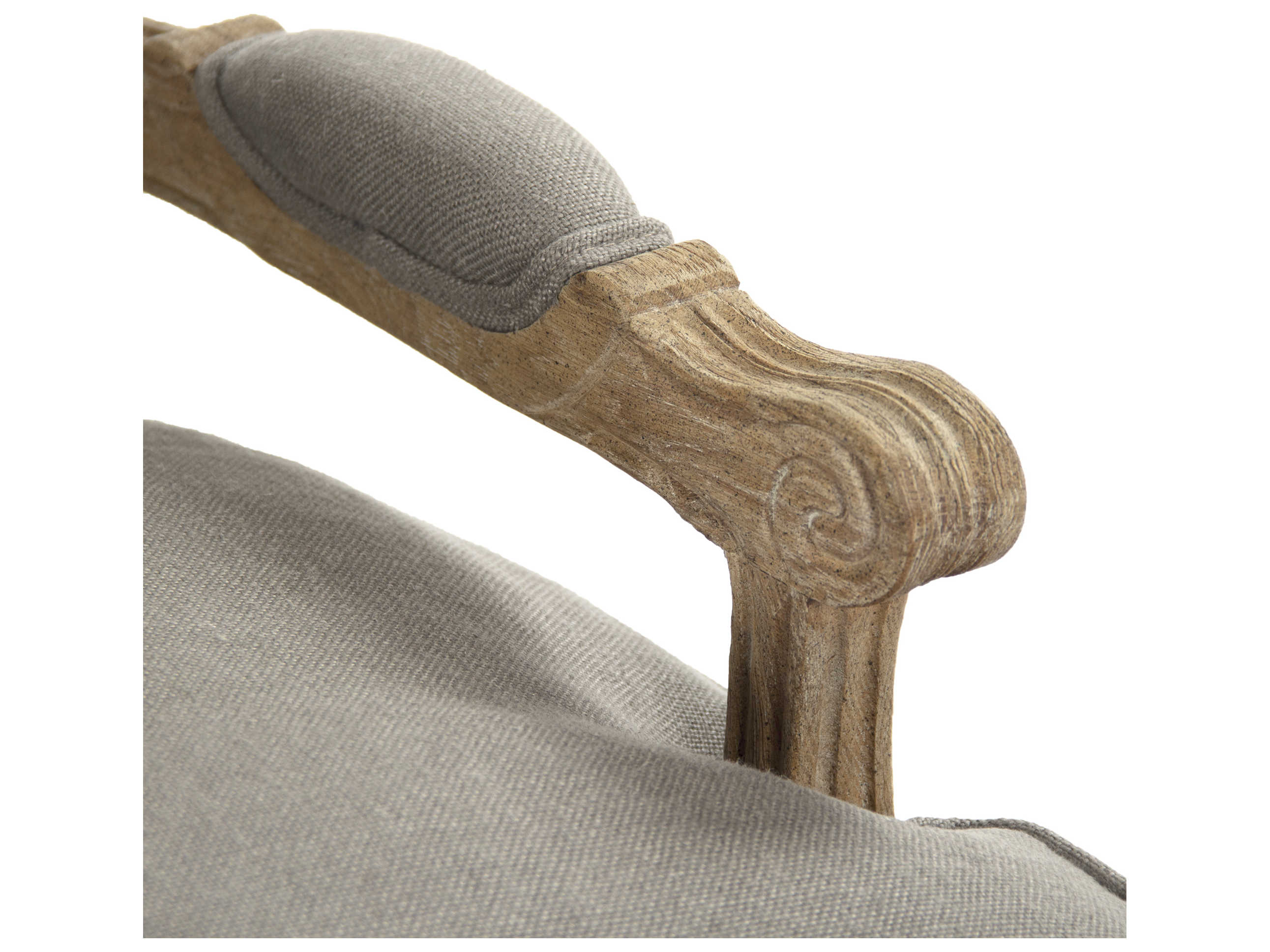 Zentique Bastille Gray Fabric Accent Chair