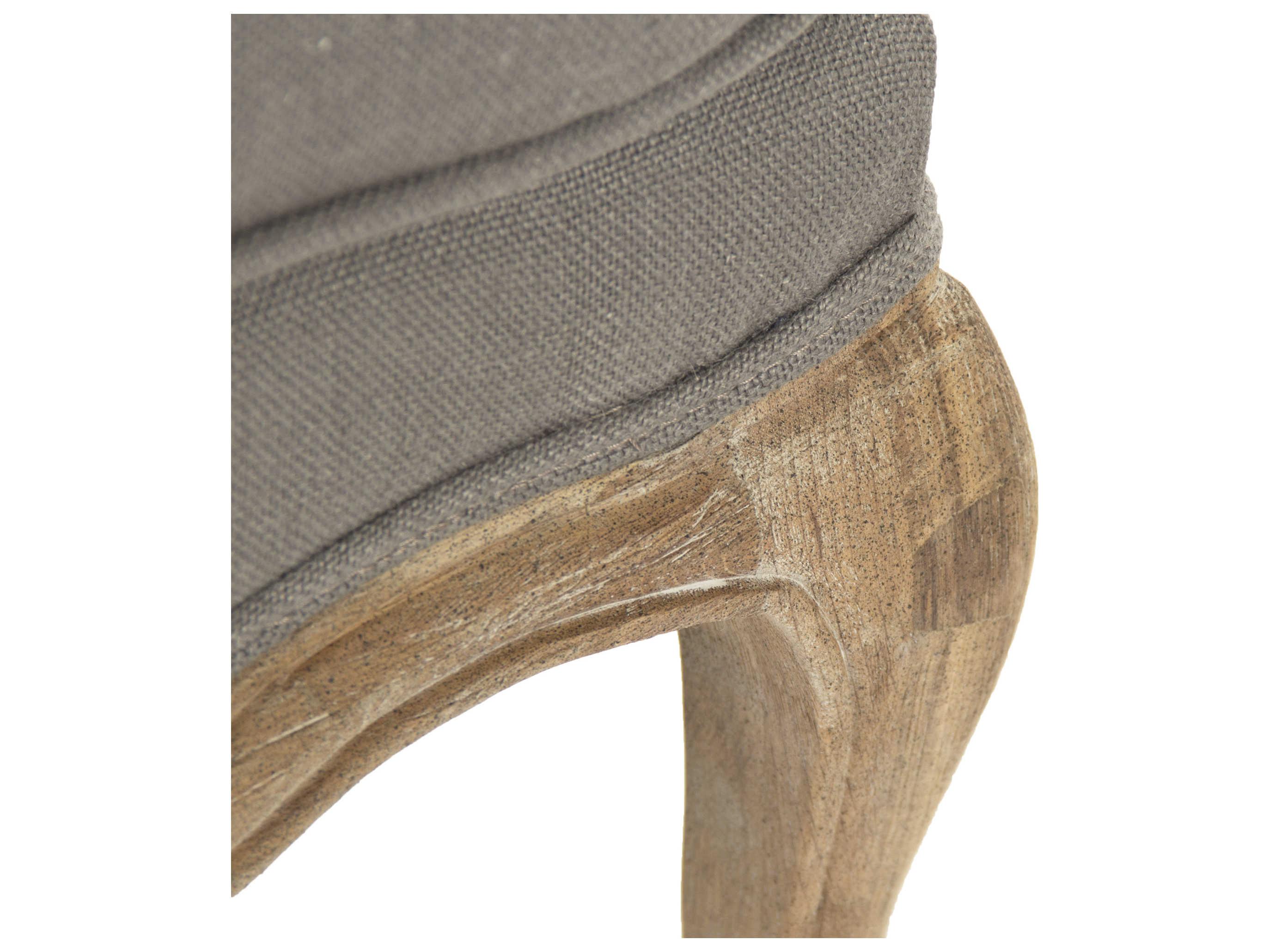 Zentique Bastille Gray Fabric Accent Chair