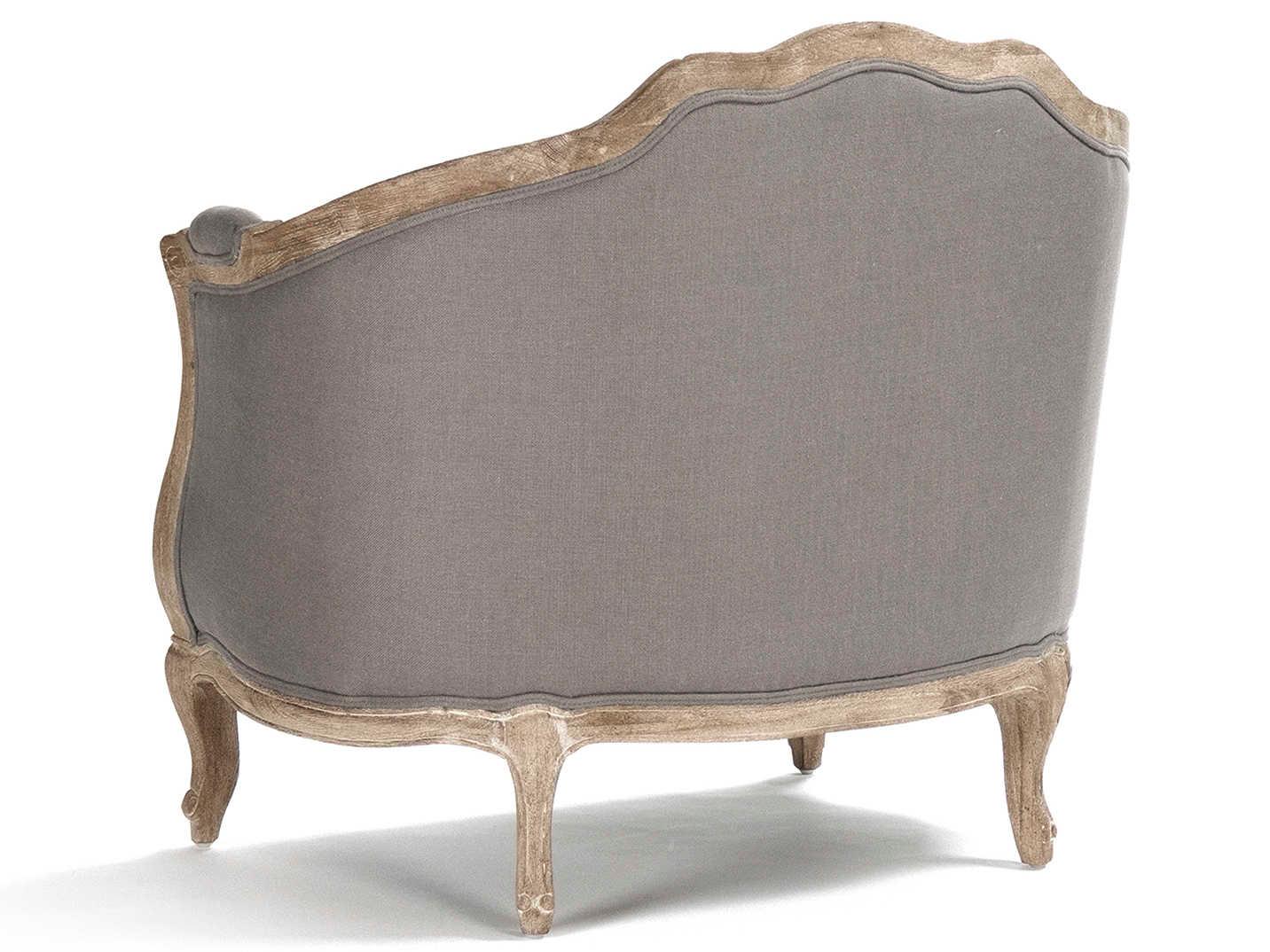 Zentique Maison Gray Fabric Accent Chair