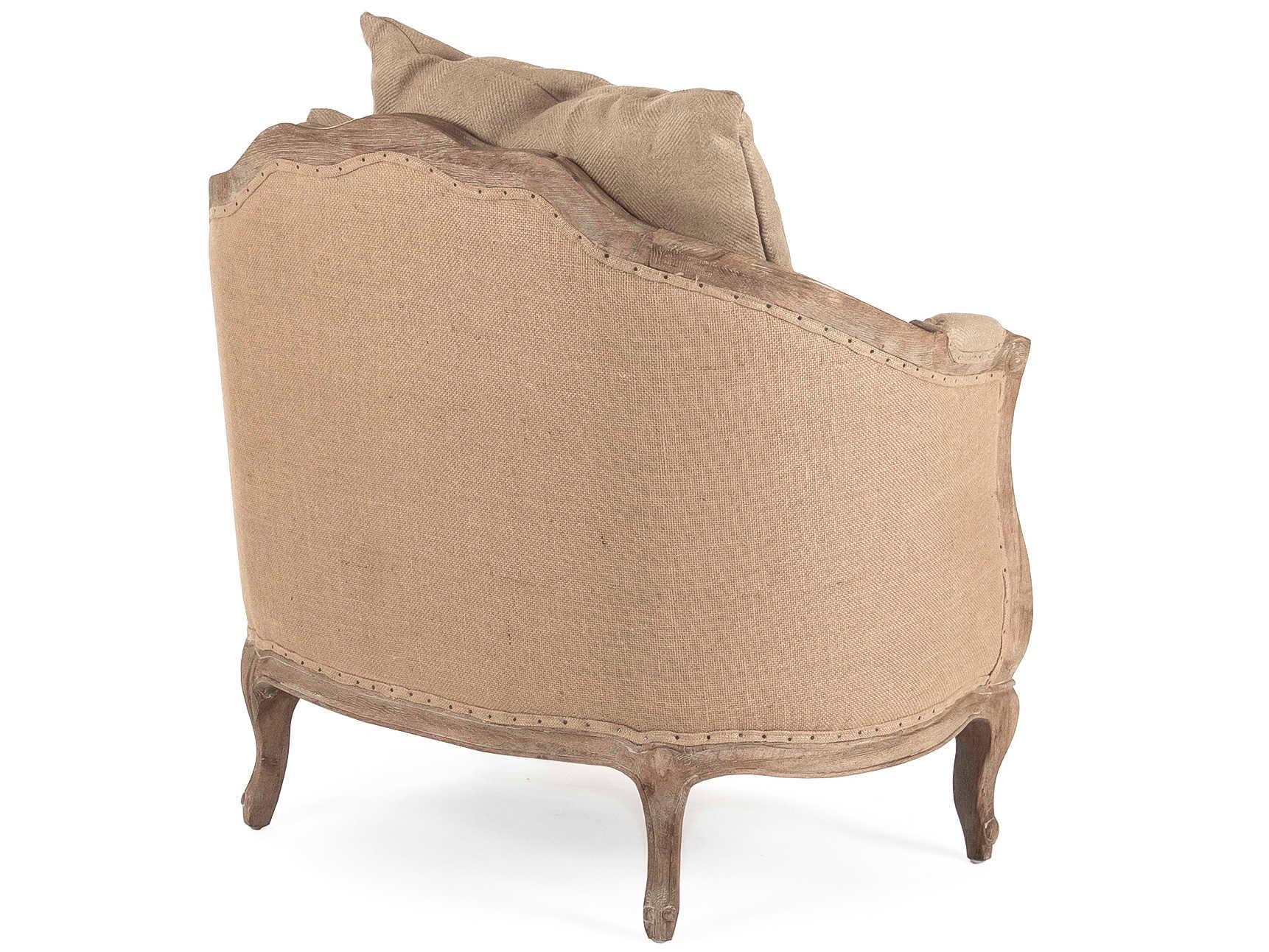 Zentique Maison Brown Fabric Accent Chair