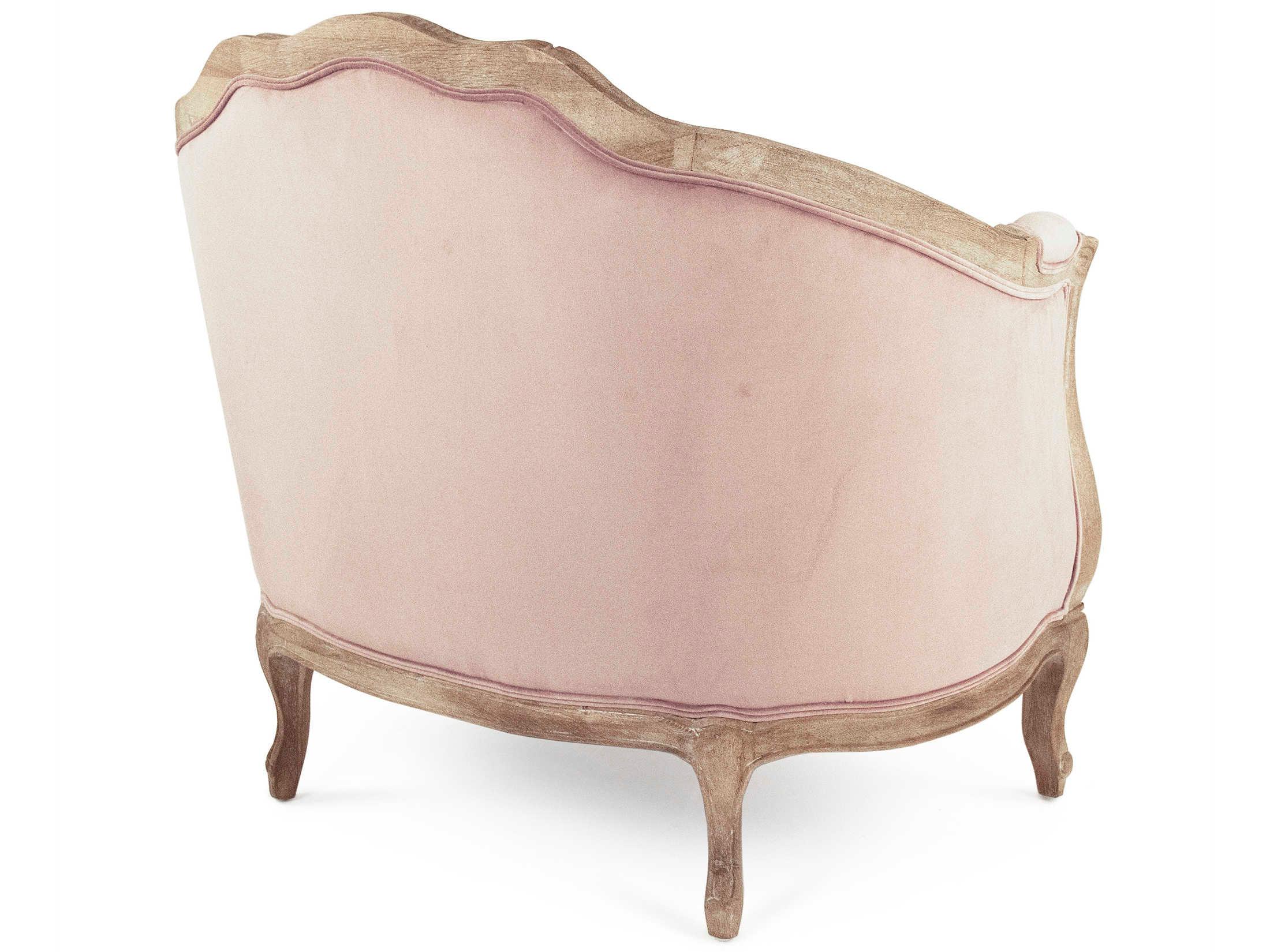 Zentique Maison Pink Fabric Accent Chair