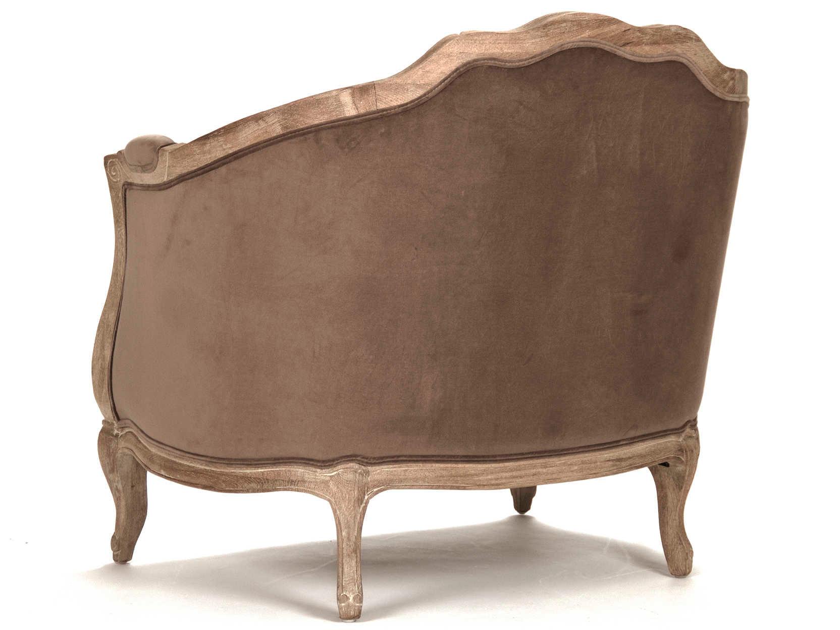 Zentique Maison Brown Fabric Accent Chair