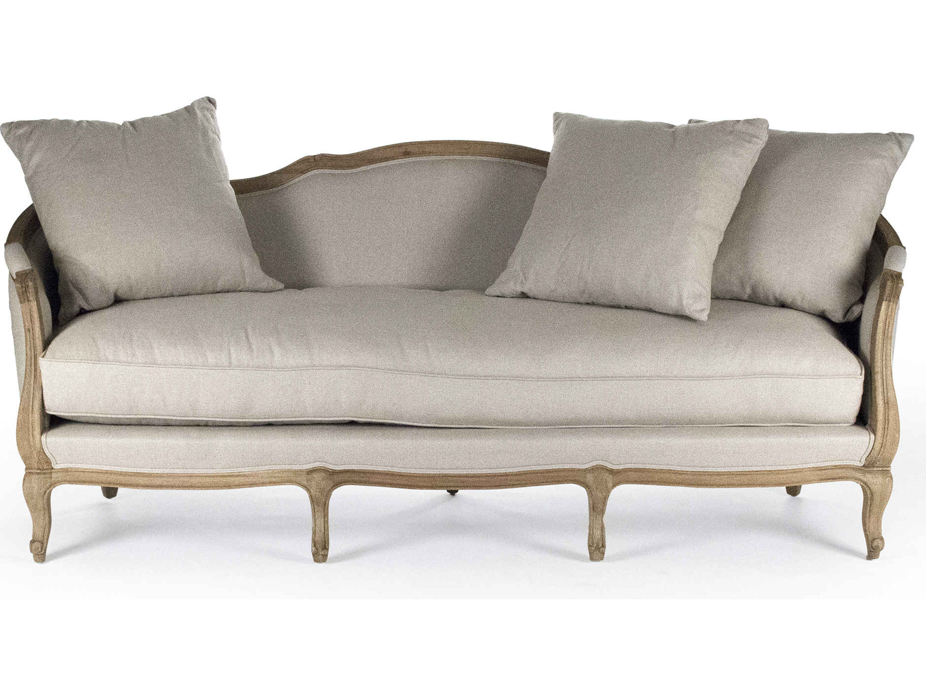 Zentique Maison Gray Upholstered Sofa