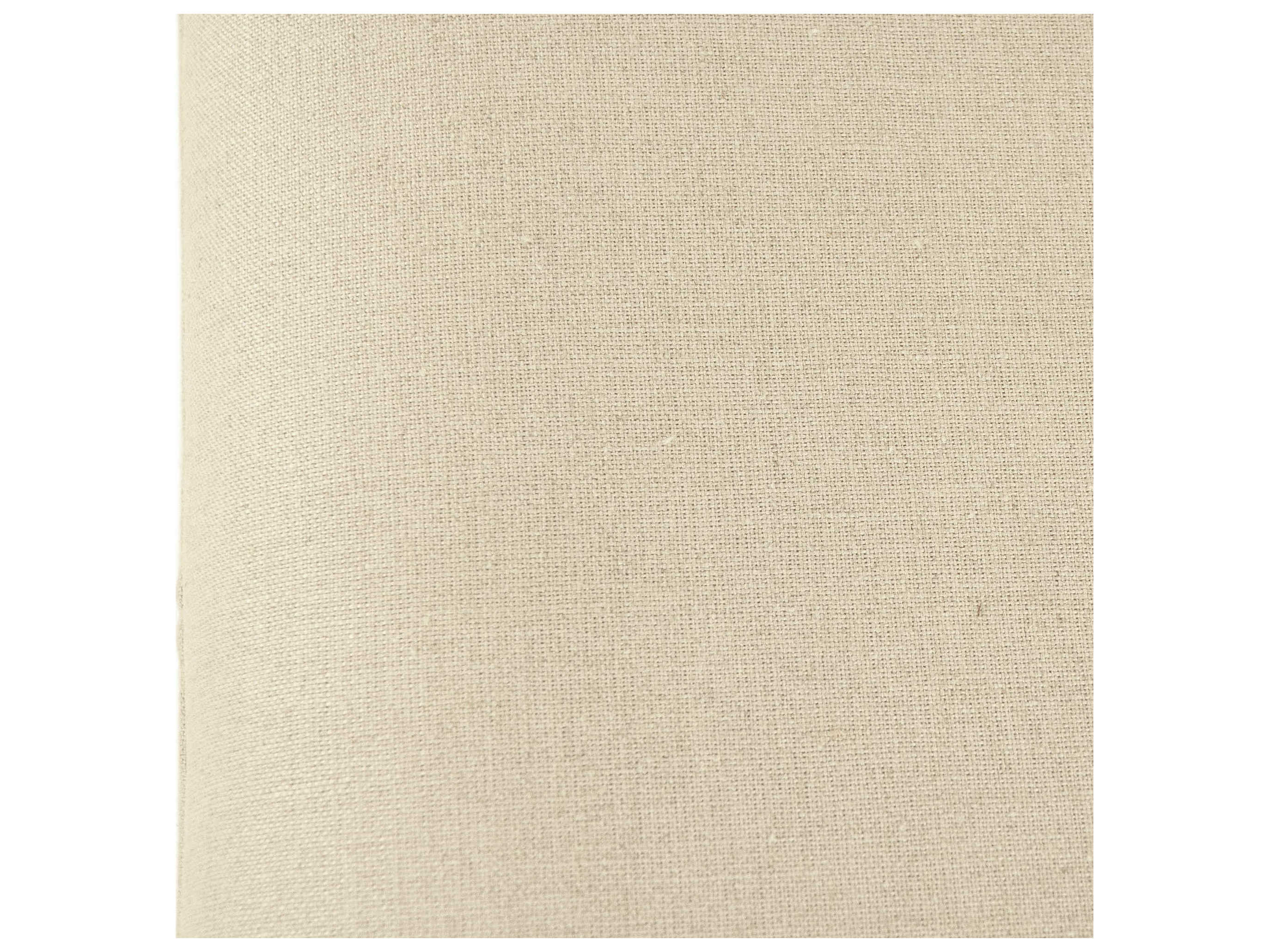 Zentique Louis Upholstered Oak Wood Natural Linen Counter Stool