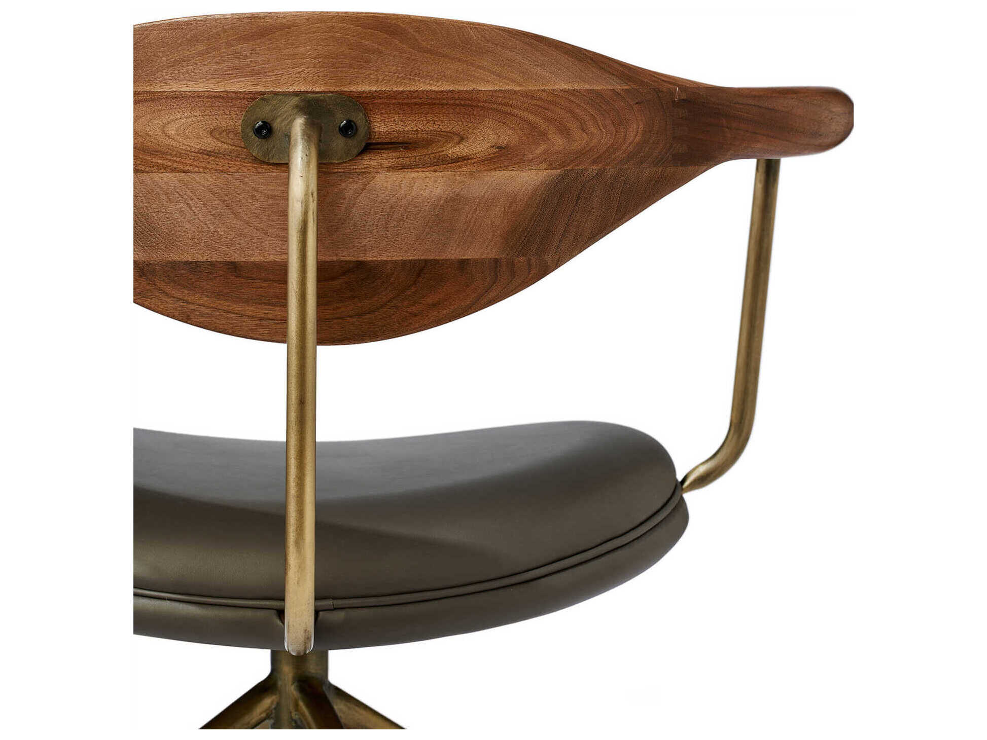 Zentique Covey Leather Computer Office Chair