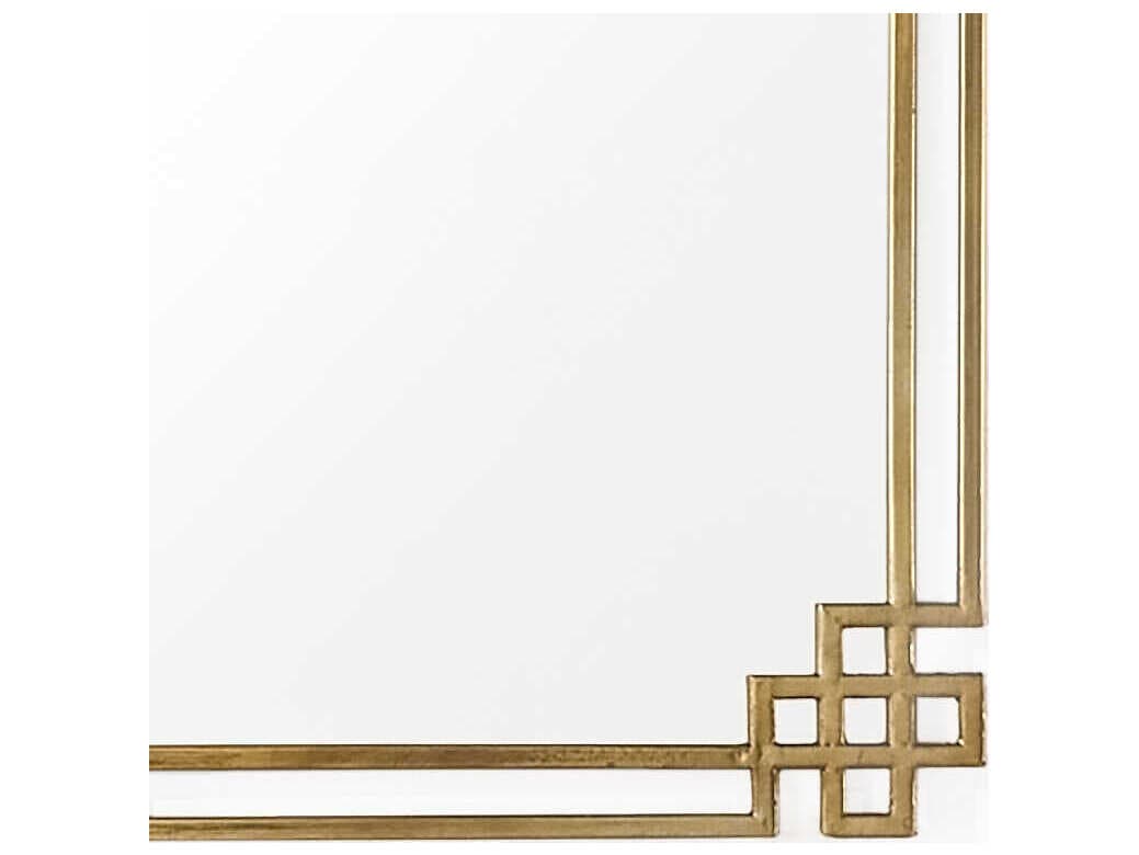 Zentique Maeve Antique Gold Wall Mirror Rectangular