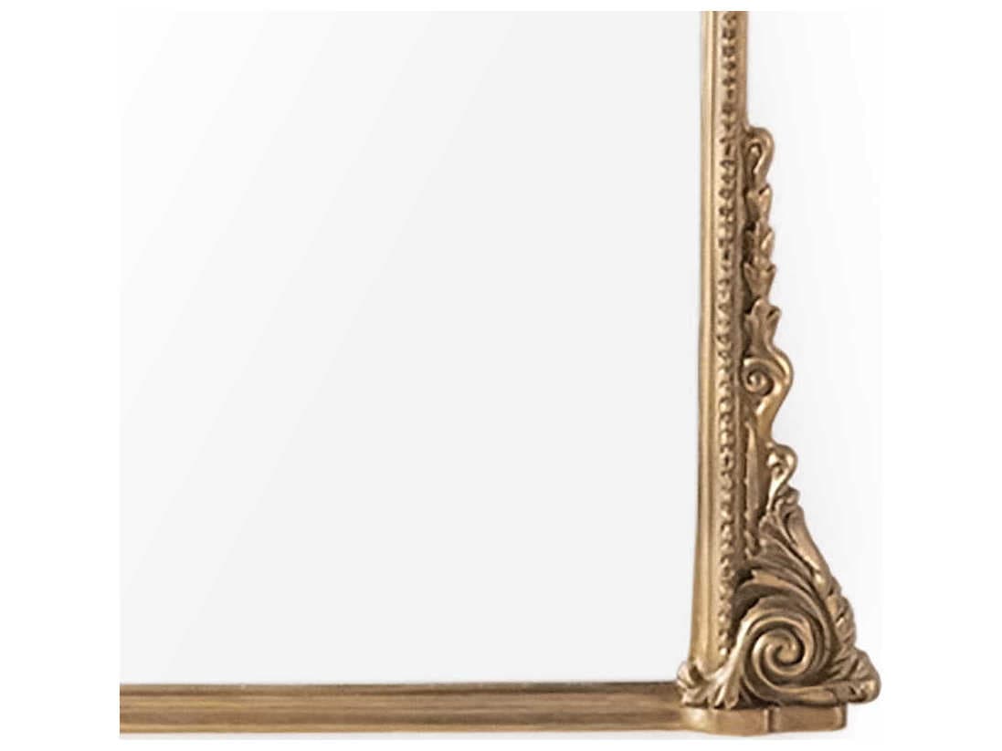 Zentique Jules Distressed Gold Wall Mirror Vertical